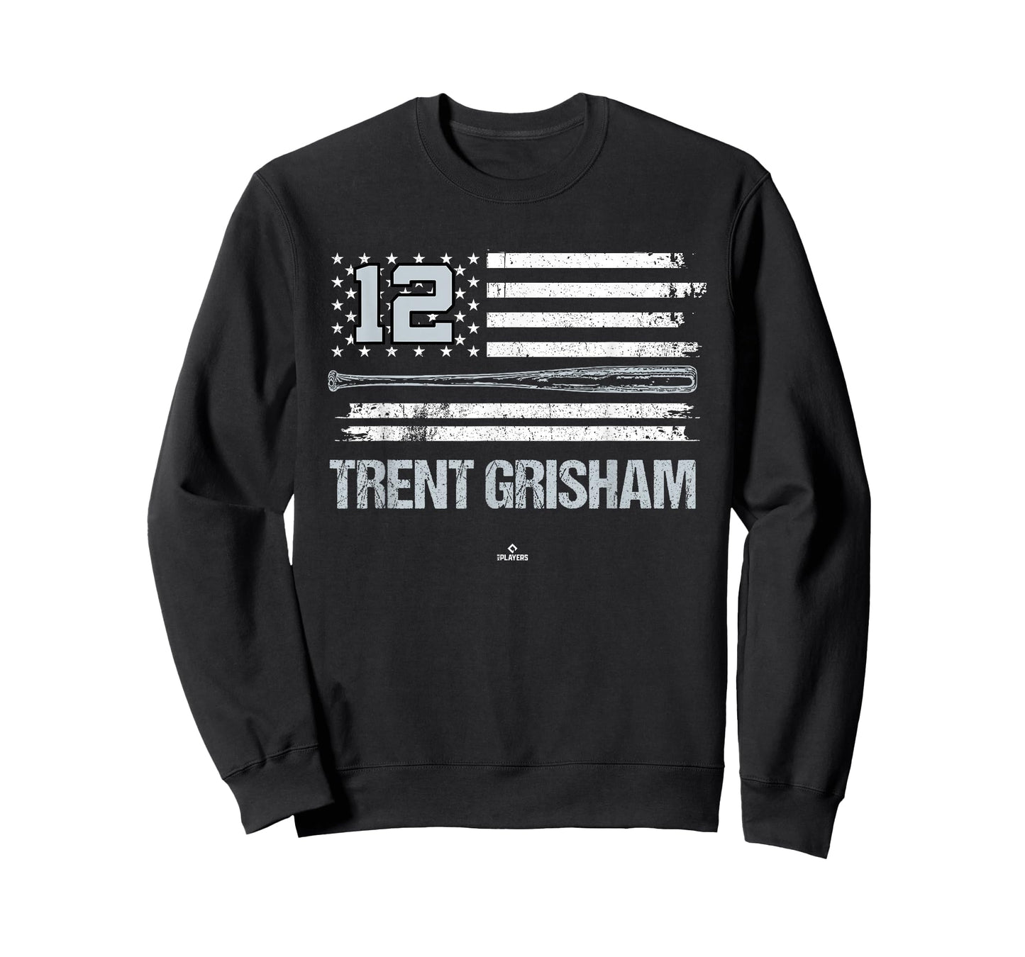 USA Flag Bat Trent Grisham New York Baseball MLBPA T-Shirt