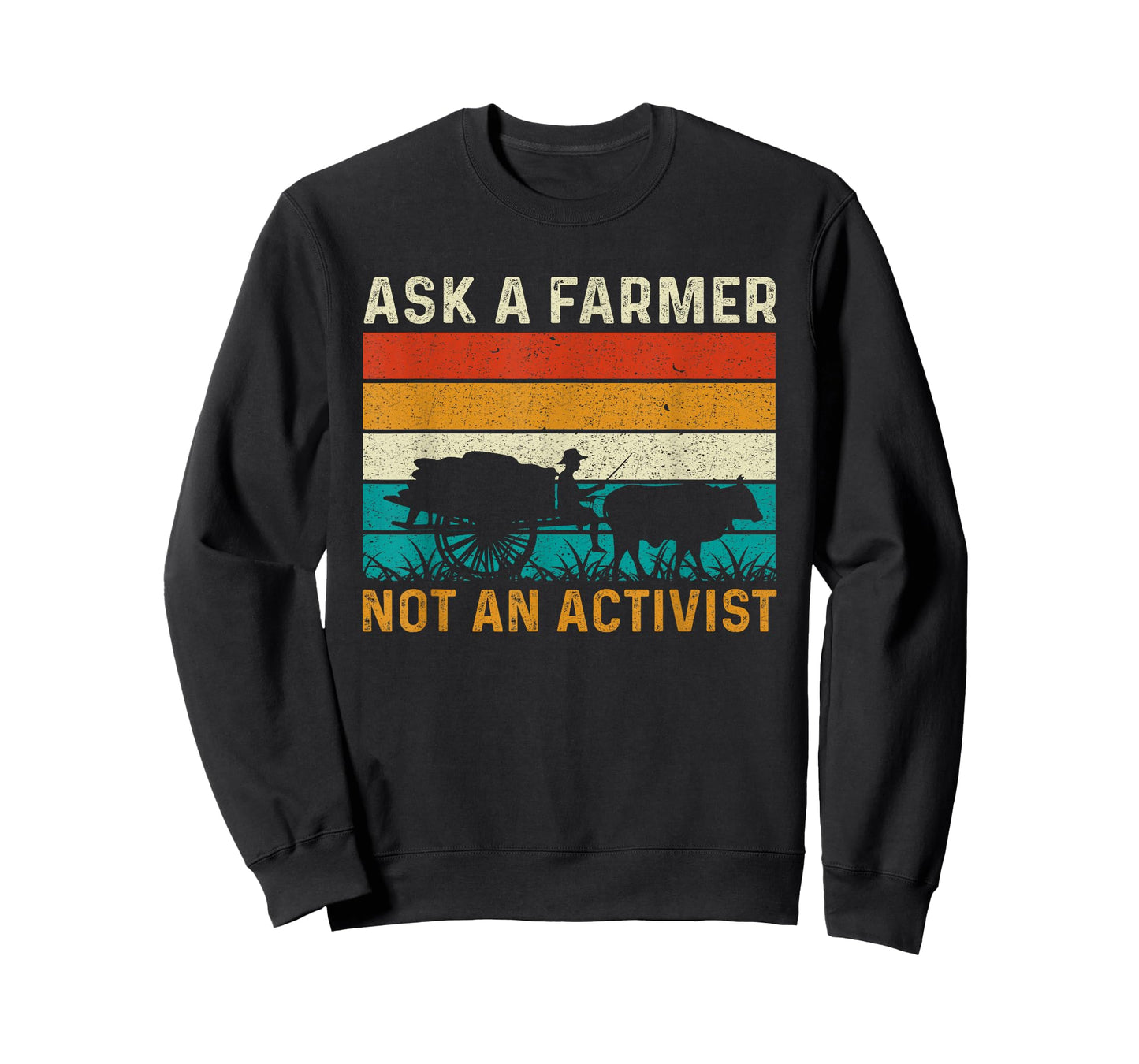 Ask a Farmer Not an Activist Retro Vintage Farmer Farming T-Shirt
