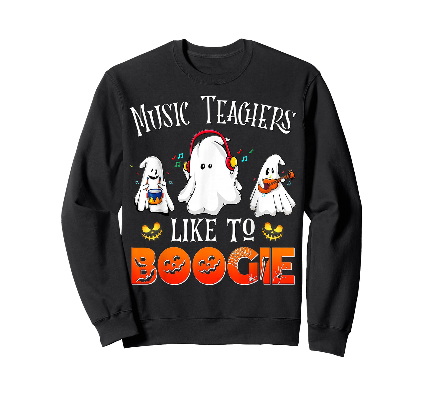 Halloween School Marching Band Music Teachers Like to Boogie Men Women T-Shirt