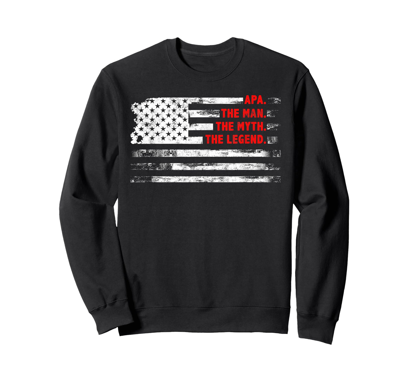 Apa The Man Myth Legend American USA flag Father’s day gift T-Shirt