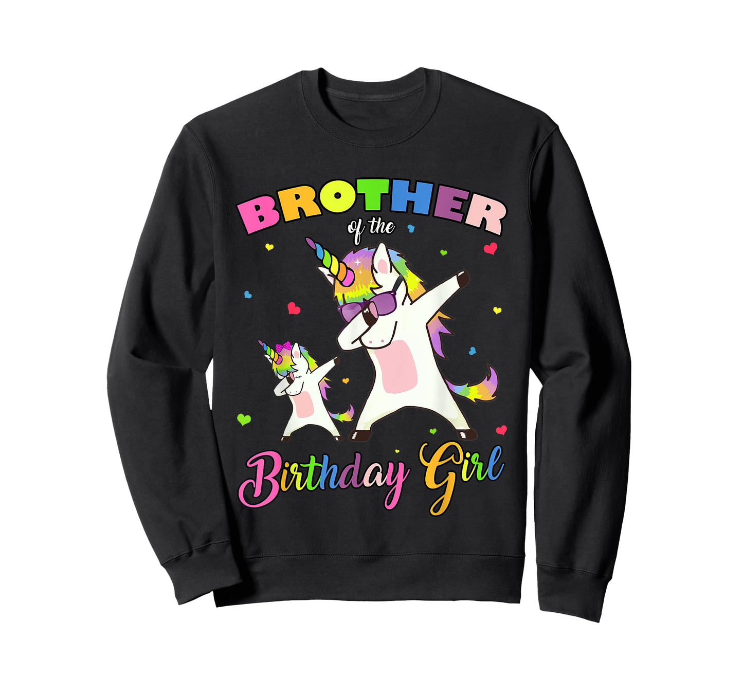 Brother of the Birthday Girl Unicorn Birthday Princess Dab T-Shirt