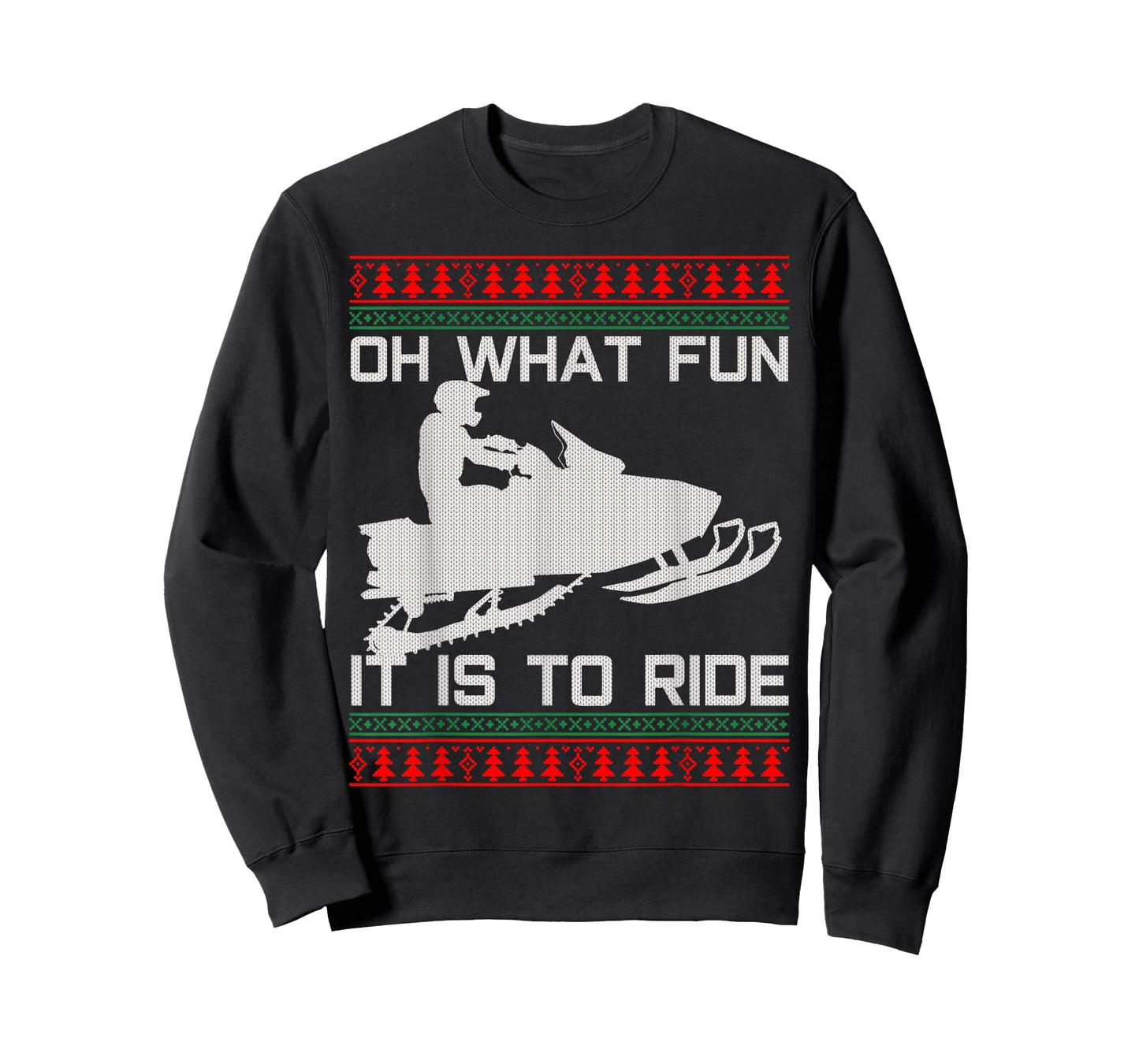 Snowmobile Ugly Christmas Christmas Funny Gift T-Shirt