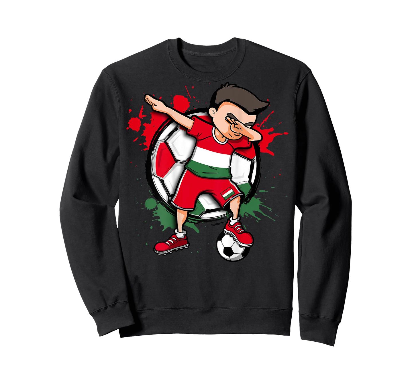 Dabbing Soccer Boy Hungary Football Fans Jersey Flag Sport T-Shirt