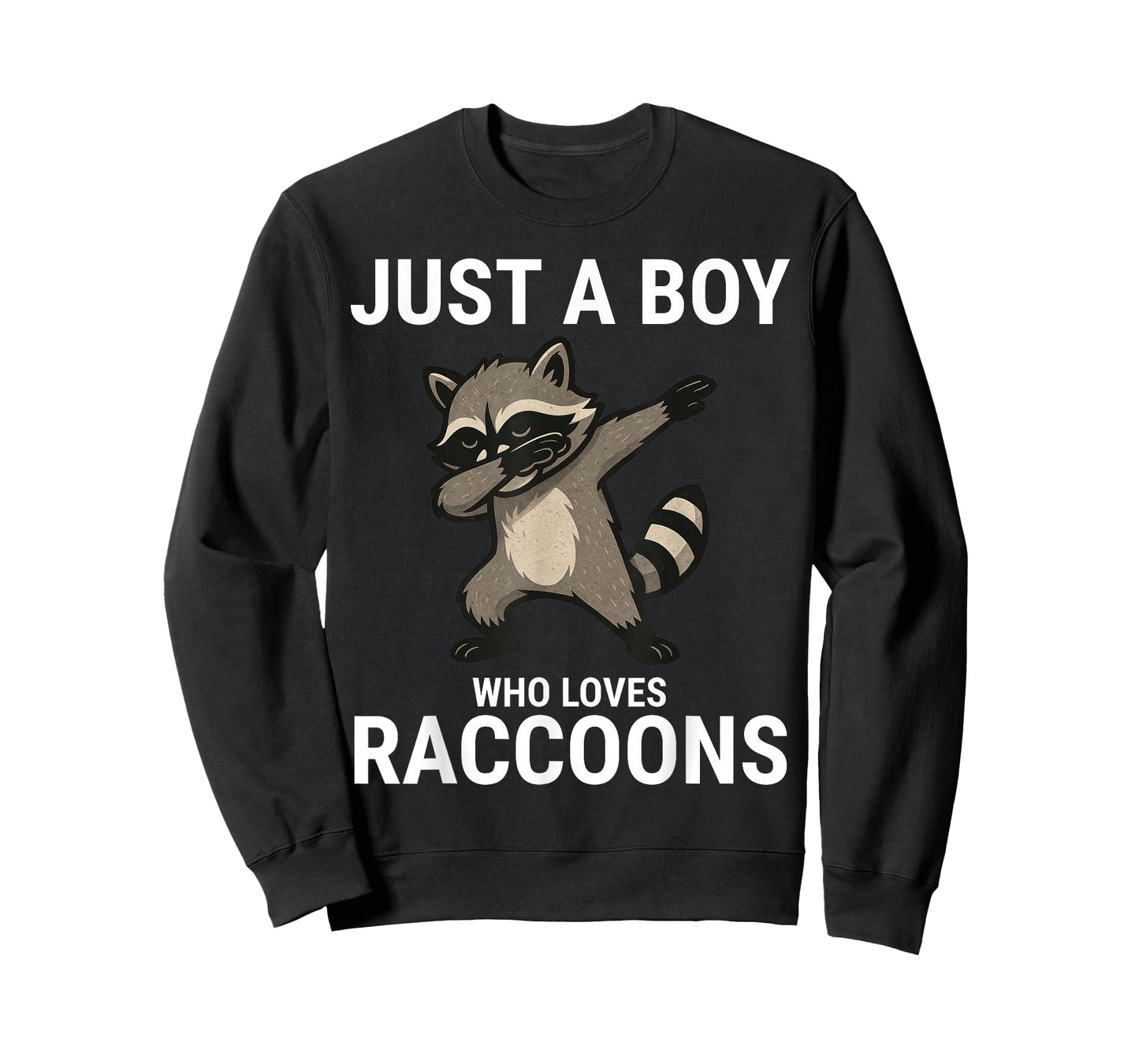 Just A Boy Who Loves Raccoons Cute Raccoon Dabbing T-Shirt