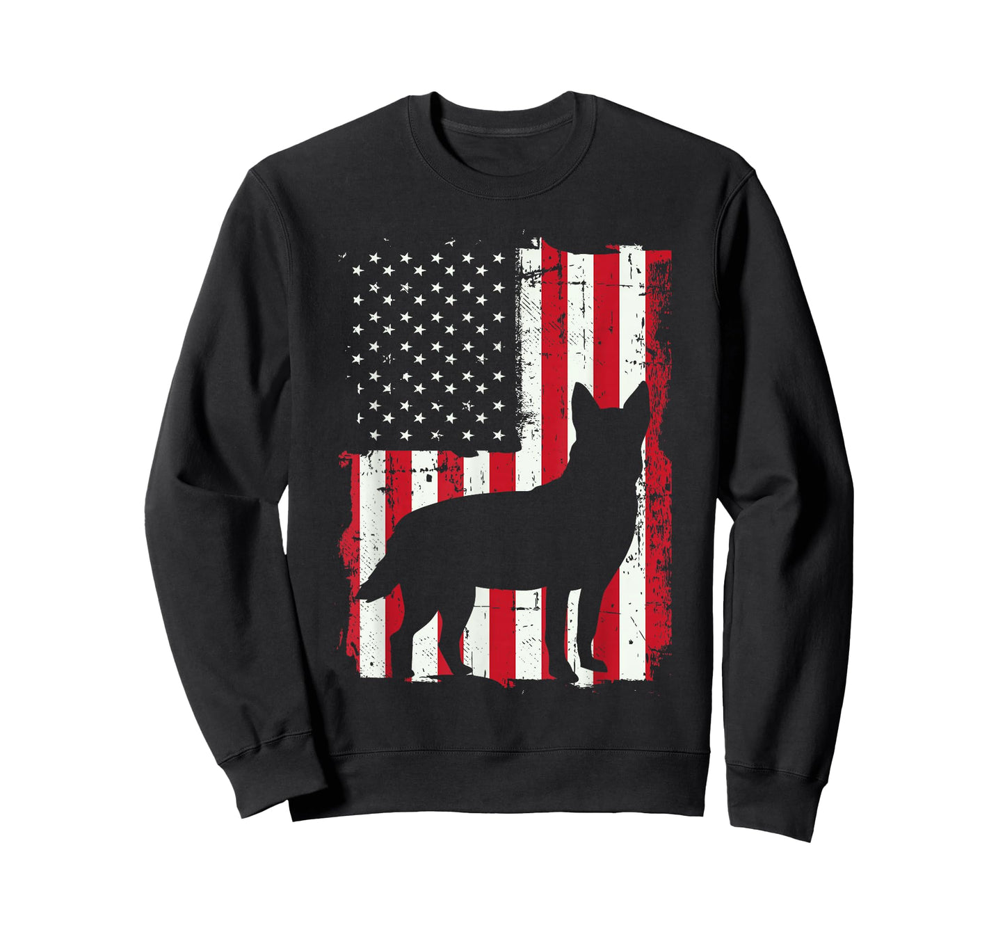 American Flag USA Australian Cattle Dog Blue Red Heeler Gift T-Shirt