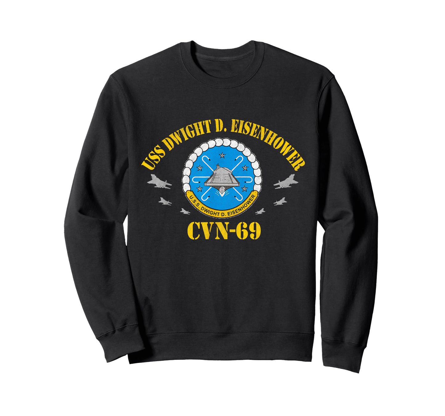 USS Dwight D. Eisenhower CVN-69 Aircraft Carrier Veteran T-Shirt