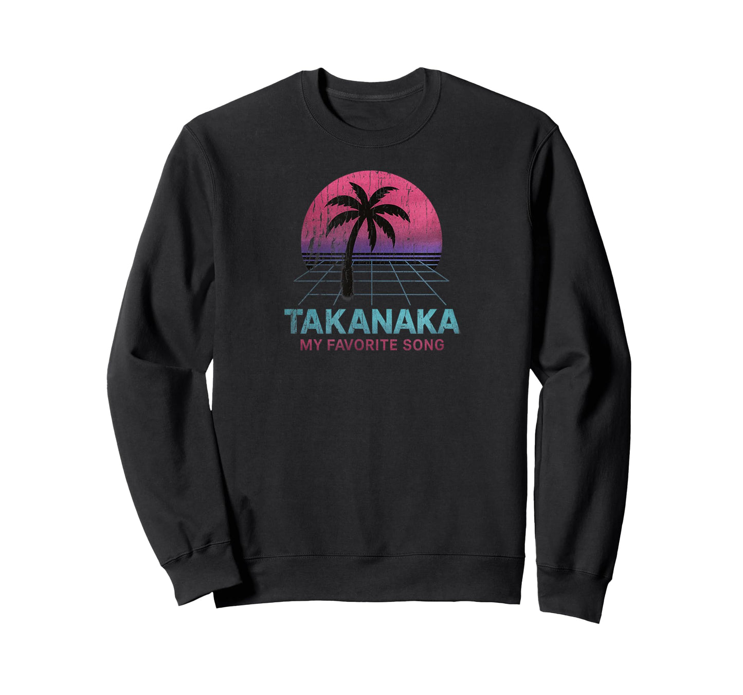 Vintage Takanaka Retro Sunset Design Palm My Favorite Song T-Shirt
