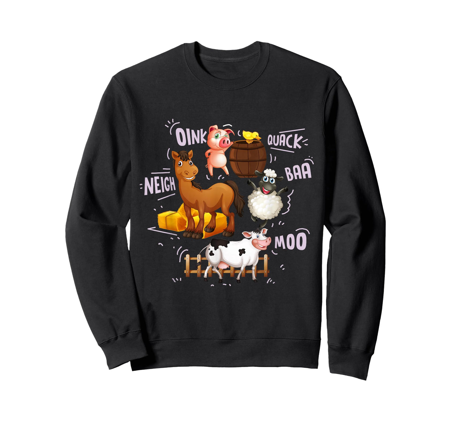 Cute Farm Animals With Sounds T-Shirt