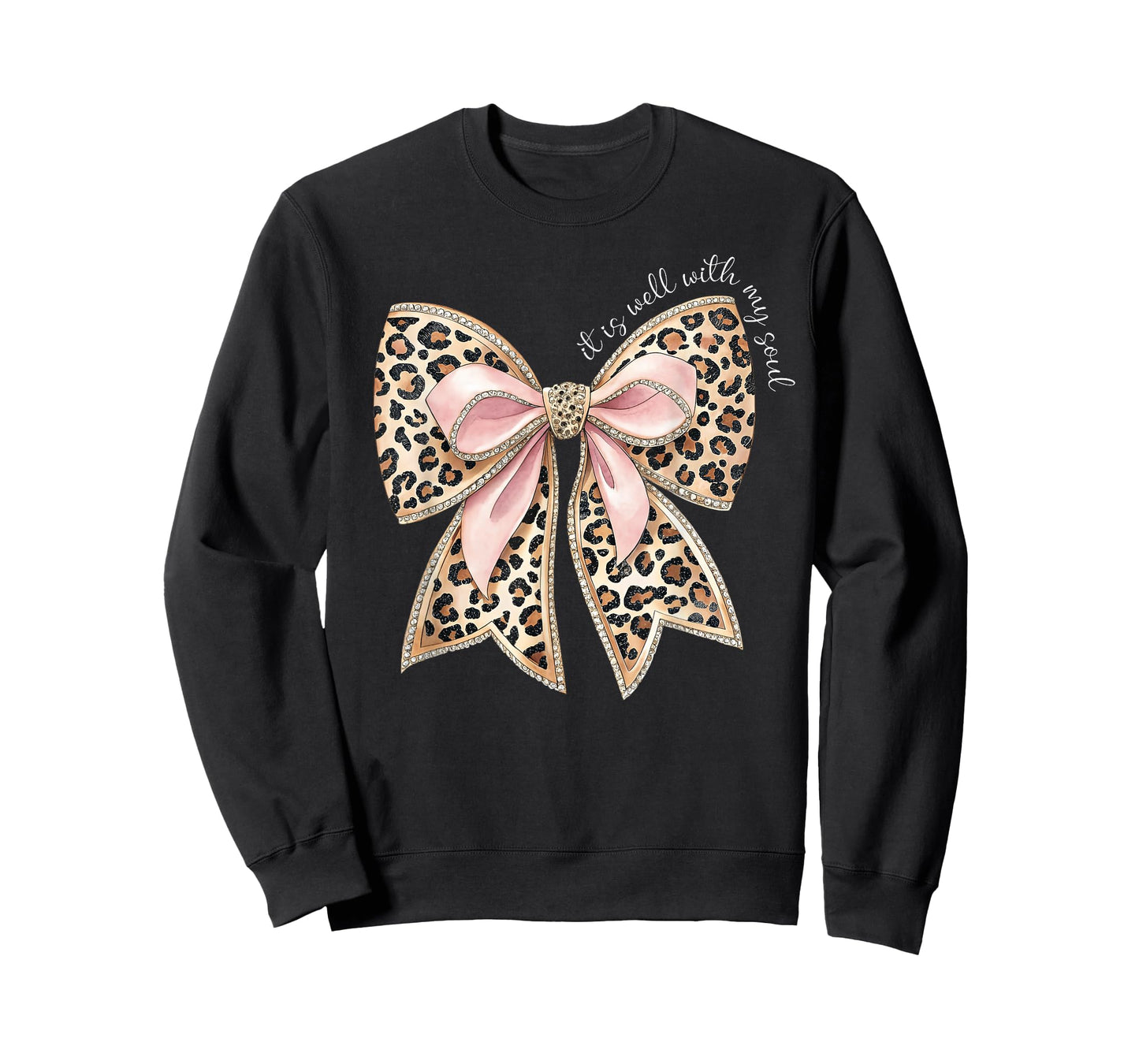 It is Well with My Soul Inspired Faith Bible Bow Christian T-Shirt