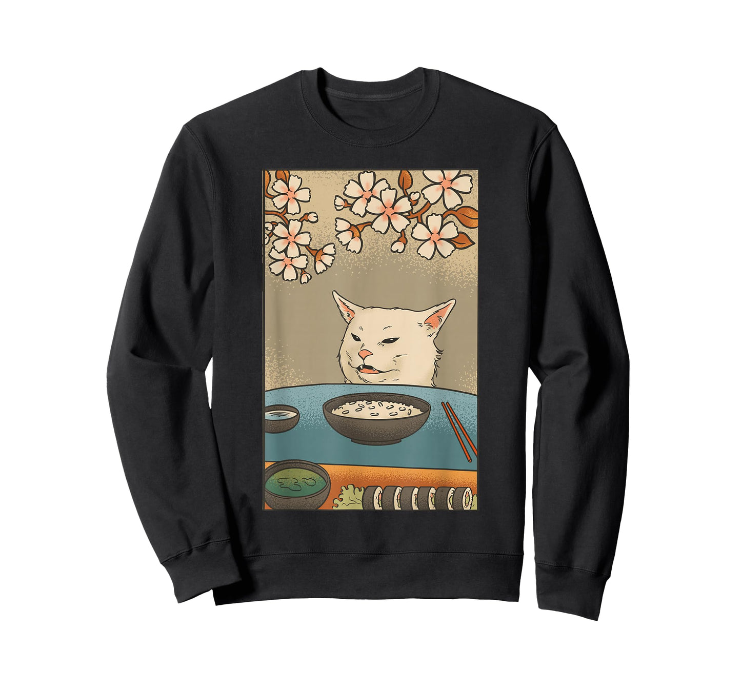 Japanese Style Women Yelling At Cat Meme T-Shirt