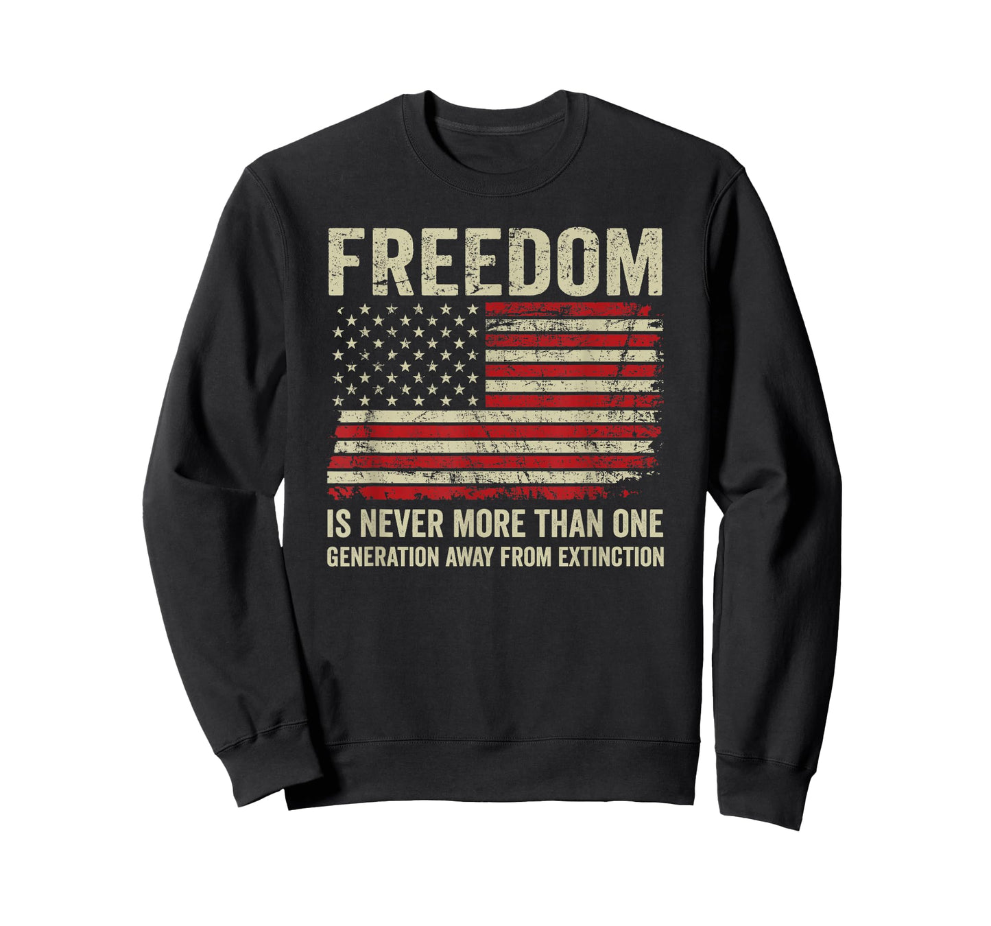 Freedom Extinction - Patriotic American Rights USA Flag T-Shirt