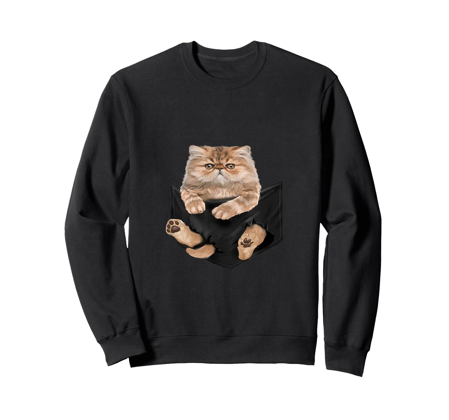 Cat Lovers Gifts Persian In Pocket Funny Kitten Face T-Shirt