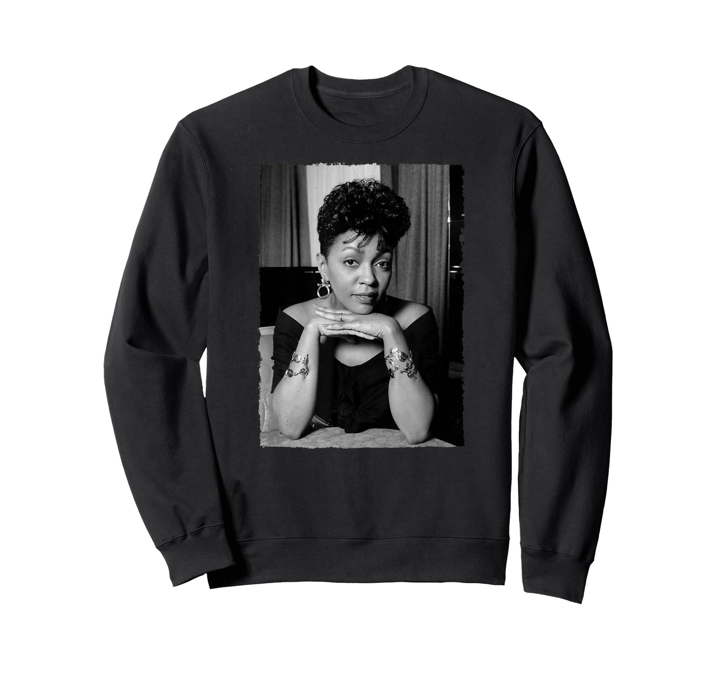 Anita Baker Black And White Portrait By Stephen Wright T-Shirt