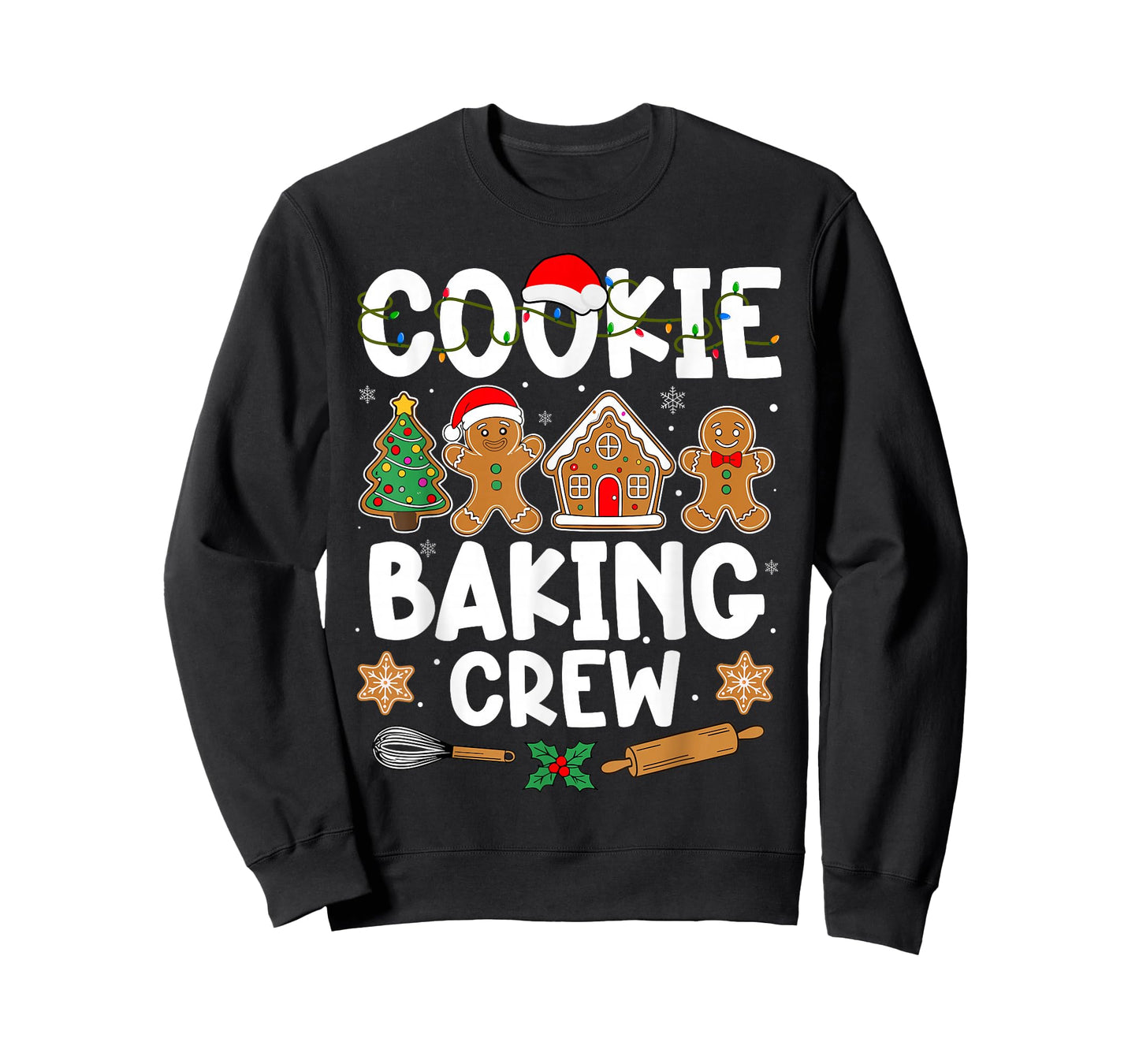 Cookie Baking Crew for Women Kids Men Boy Family Christmas T-Shirt