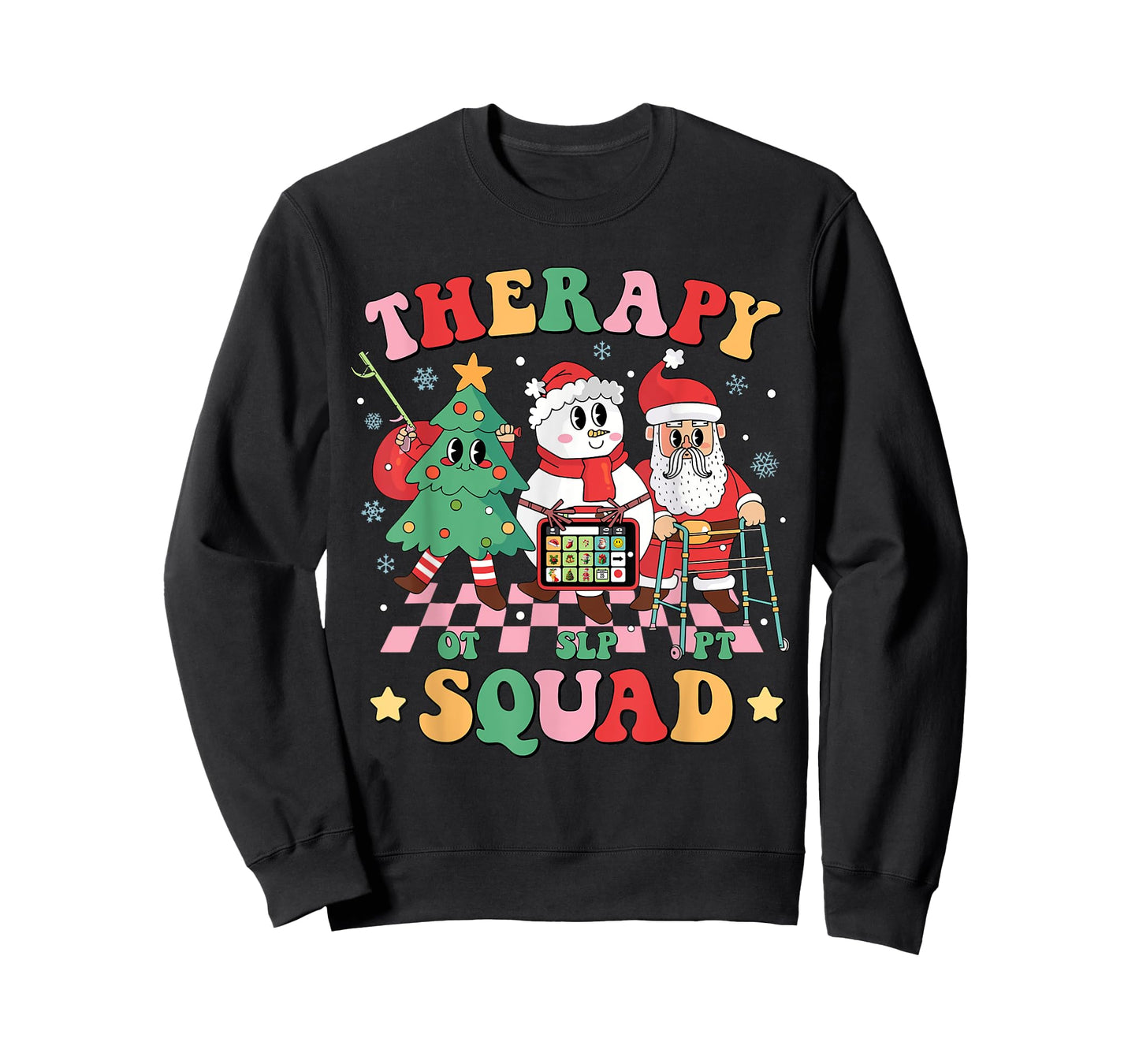 Christmas Therapy Squad SLP OT PT Occupational Therapy Team T-Shirt