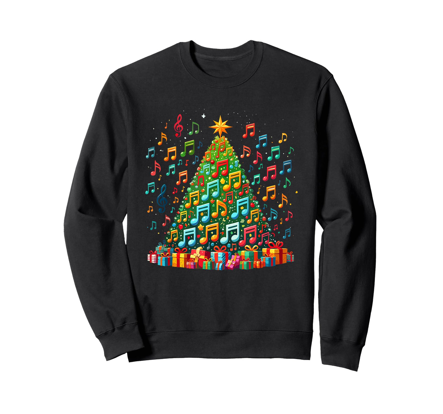 Christmas Tree Musical Note Music Teacher Musician T-Shirt