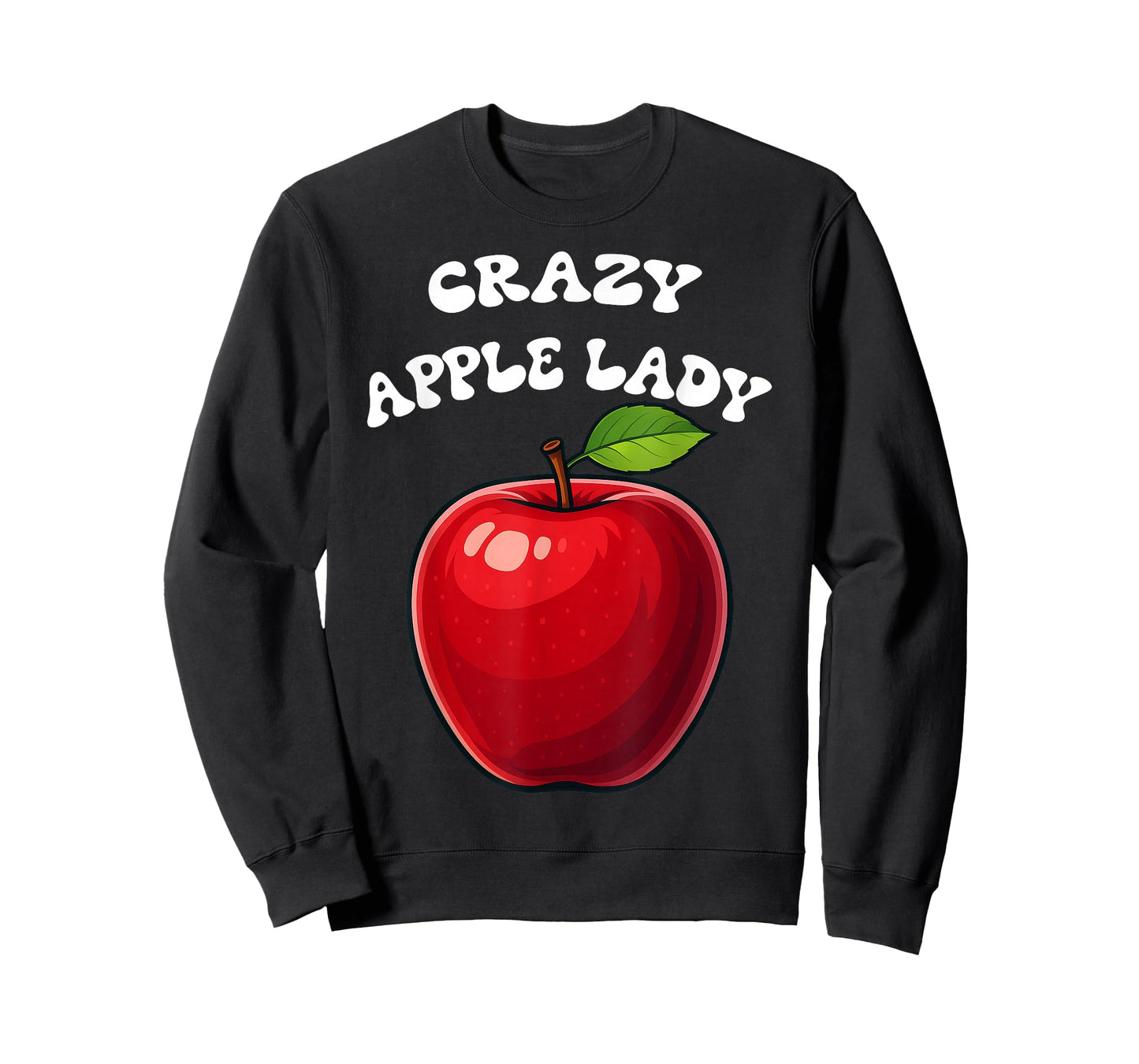 Crazy Apple Lady Apple Picking Funny Apple Picker Red Apple T-Shirt
