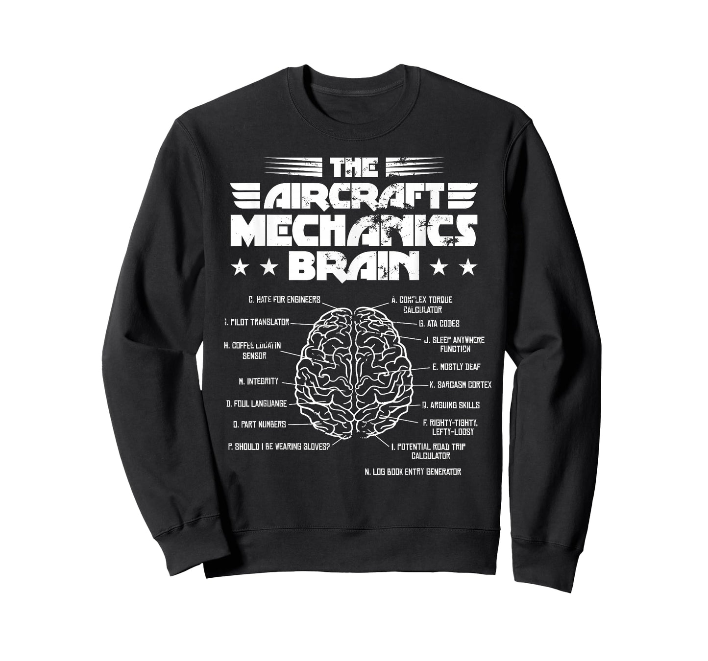 Aircraft Mechanics Brain Aviation Gift T-Shirt