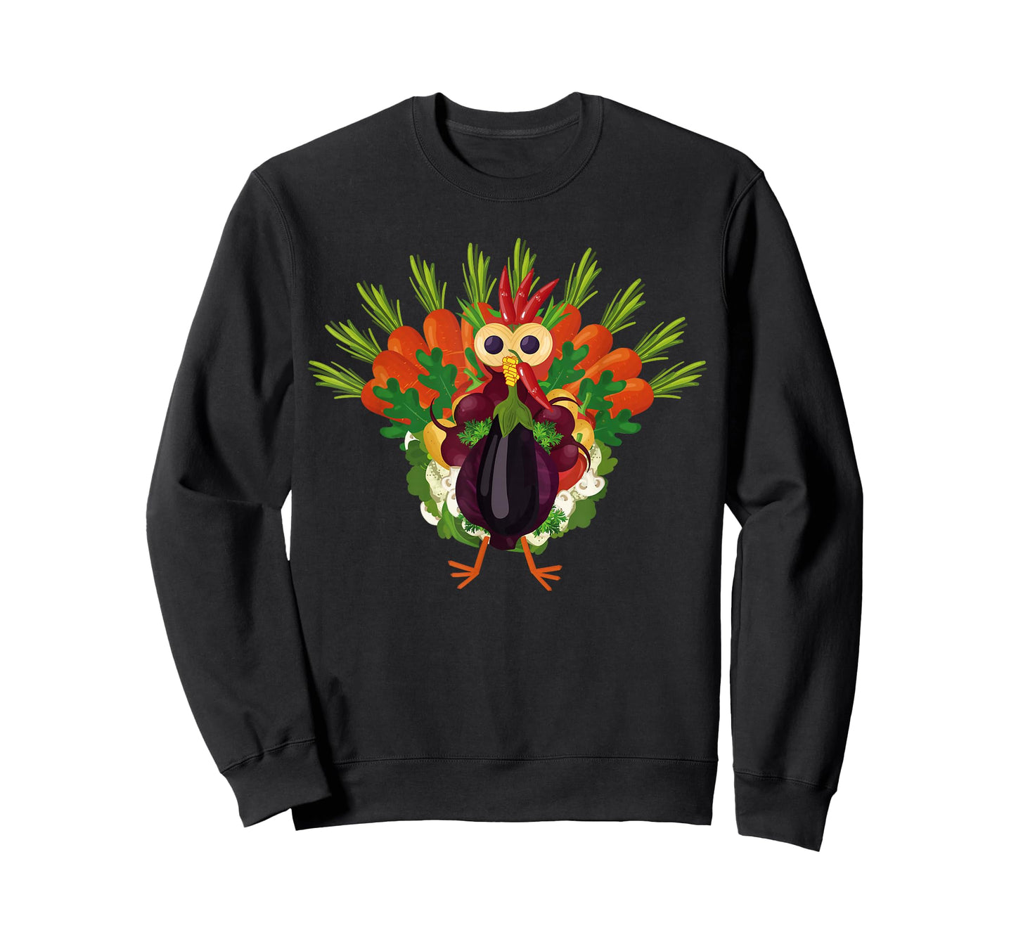Funny Turkeys For Thanksgiving Apparel Vegan Thanksgiving Vegetable Meatless Turkey T-Shirt