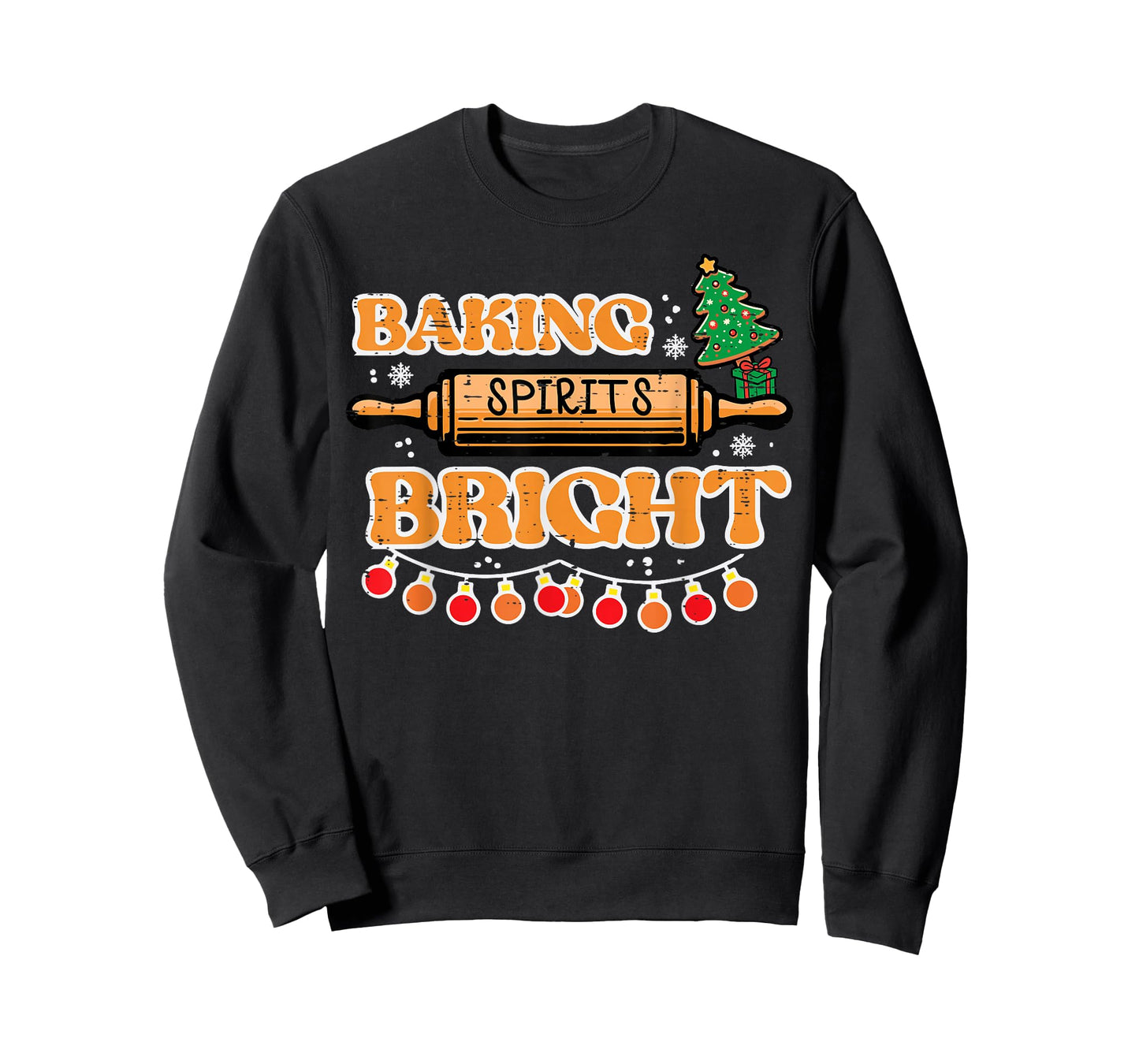Christmas Baking Spirits Bright Xmas Baker Women Kids Men T-Shirt