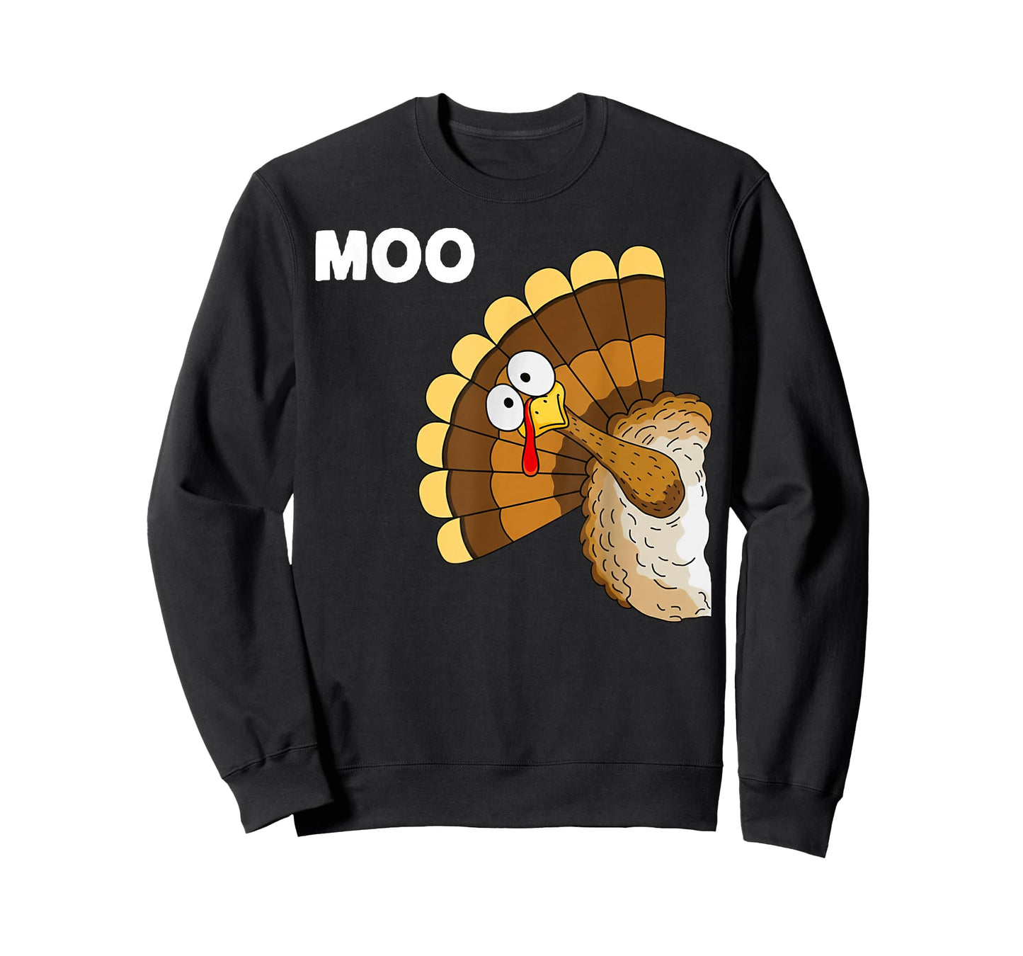 Funny Turkey Moo Thanksgiving Joke Gifts for Men Women Kid T-Shirt
