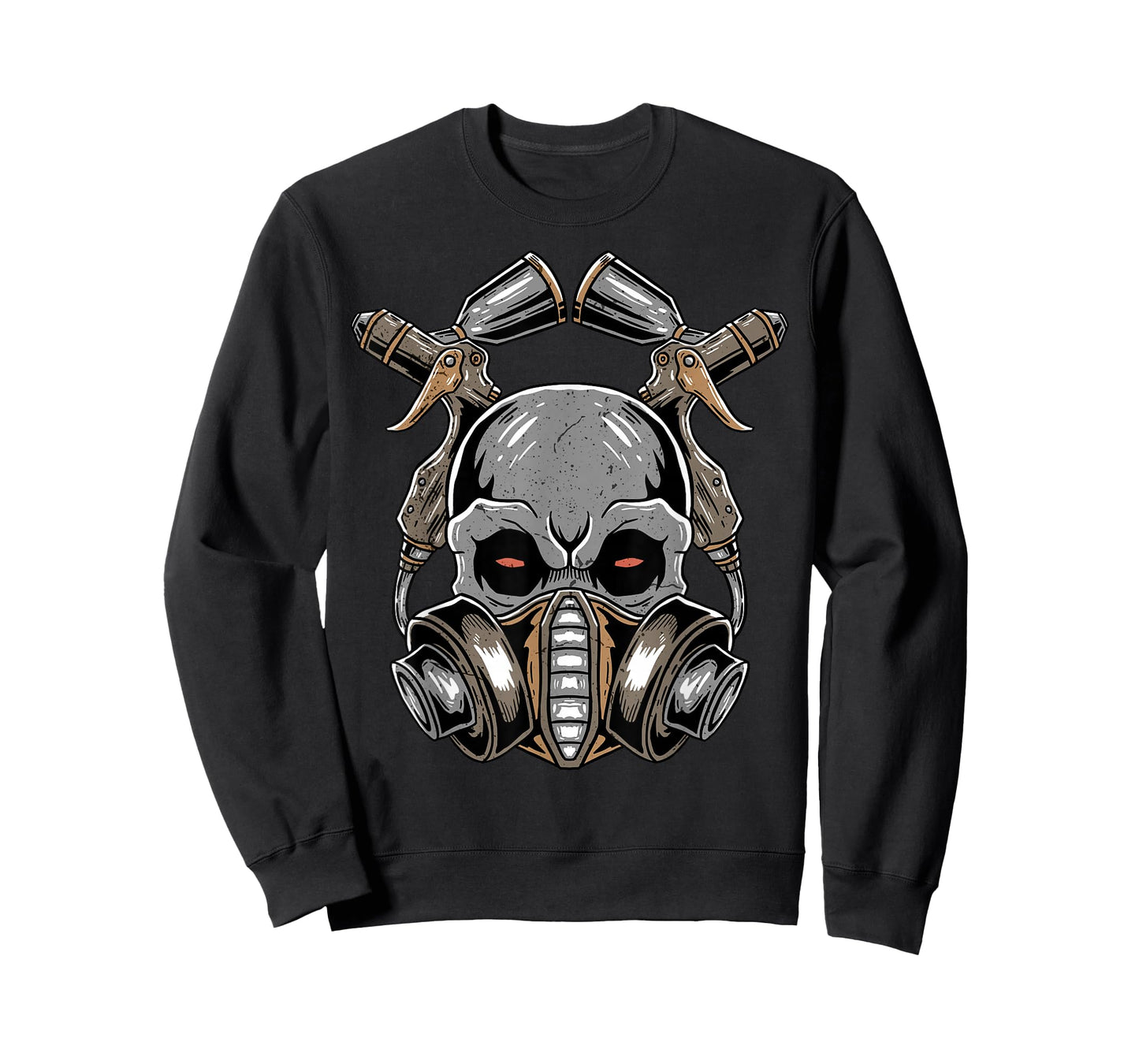 Auto Body Car Vehicle Sprayer Skull Automotive Painter T-Shirt