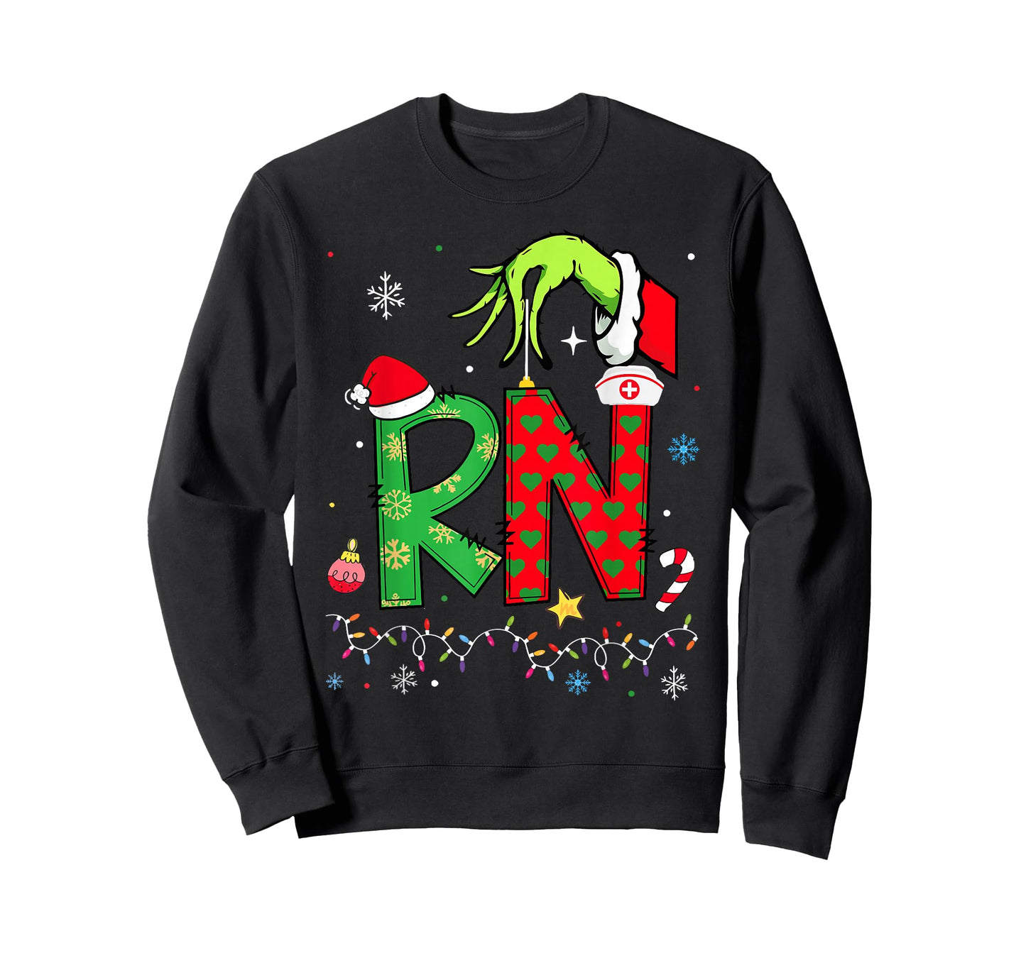 Christmas RN Registered Nurse Holiday Healthcare Xmas Santa T-Shirt