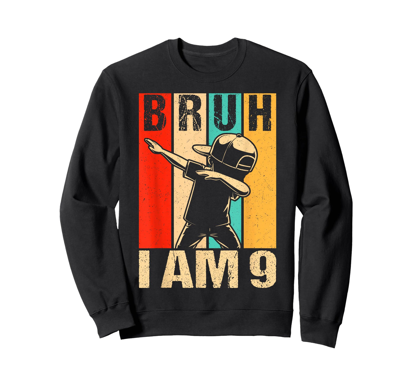 9 Year Old Birthday Dabbing Boy Bruh It's My 9th Birthday T-Shirt