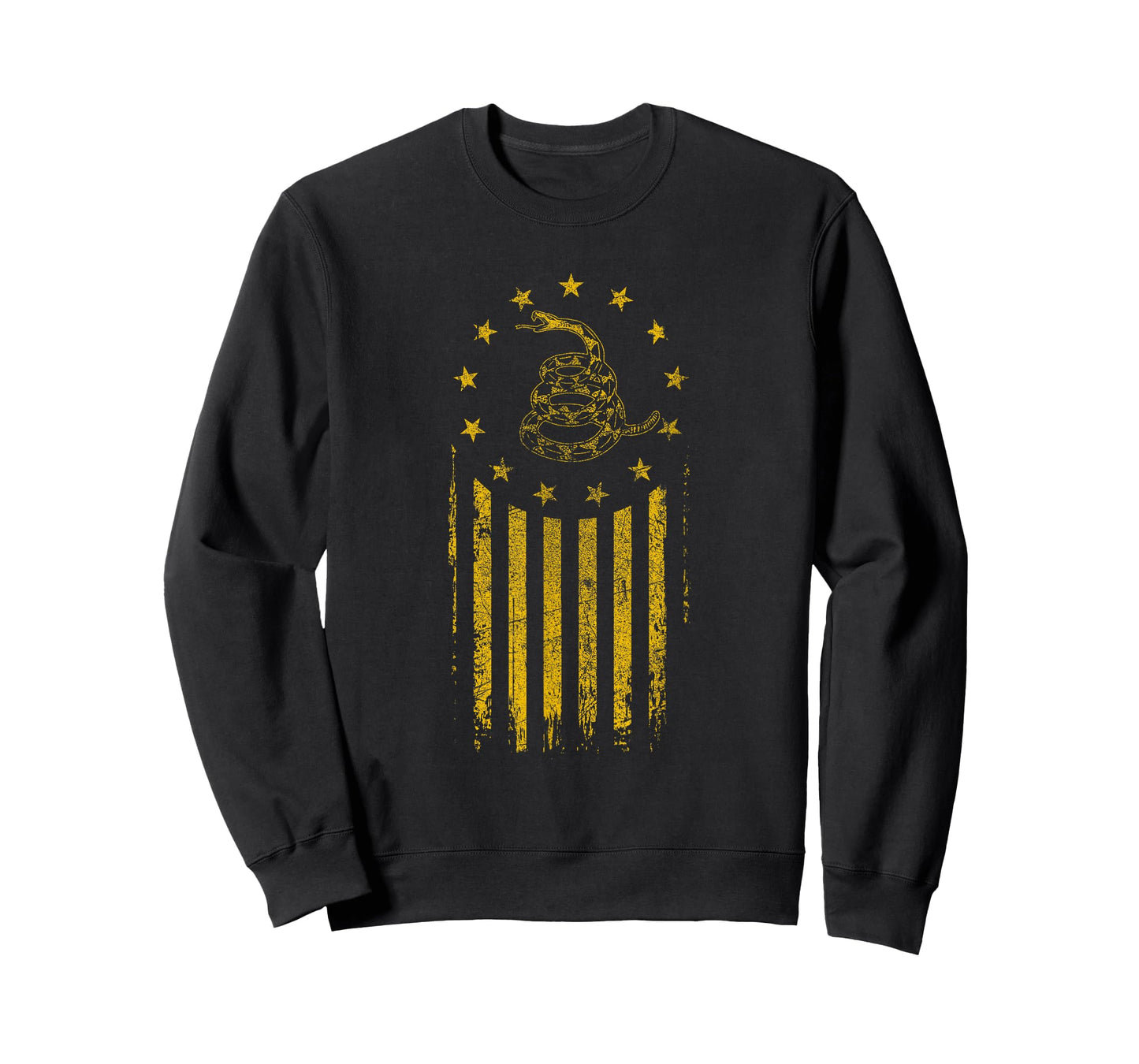 Gadsden Flag Snake - Betsy Ross Flag, 13 Colonies Vintage T-Shirt