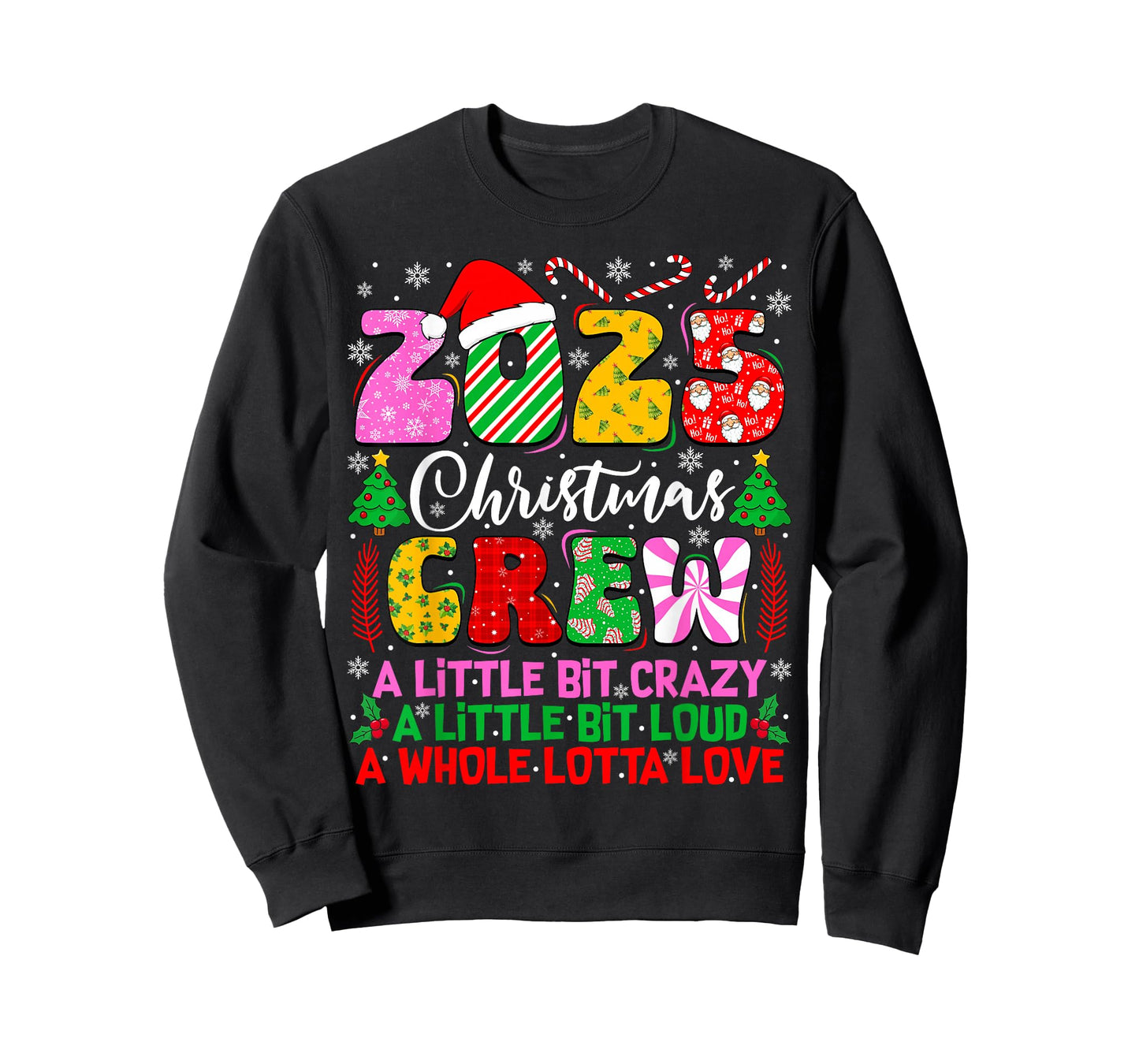 2025 Christmas Crew Family Christmas Matching Outfit Xmas T-Shirt