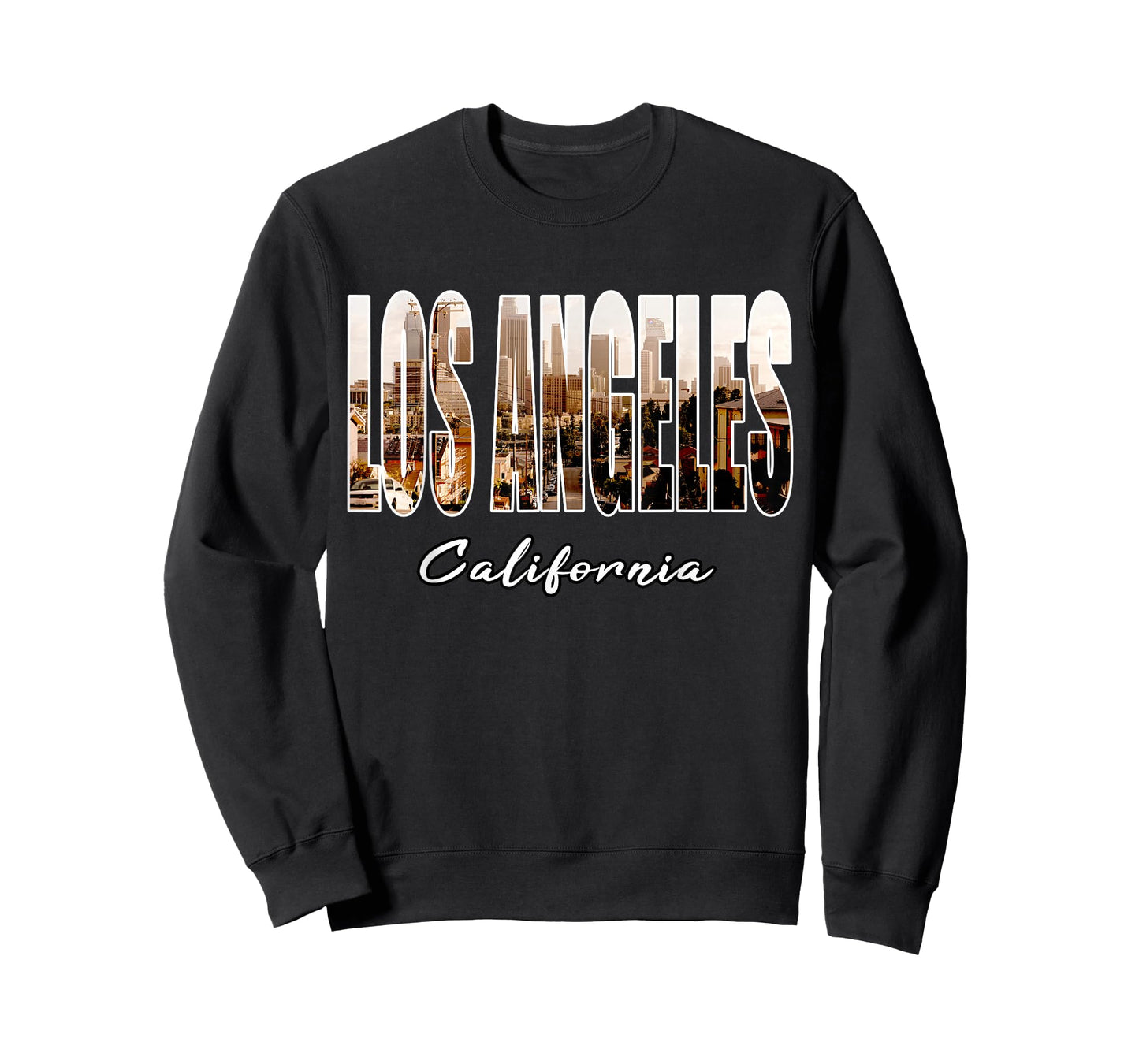 Los Angeles California Font Skyline Urban Photography LA T-Shirt
