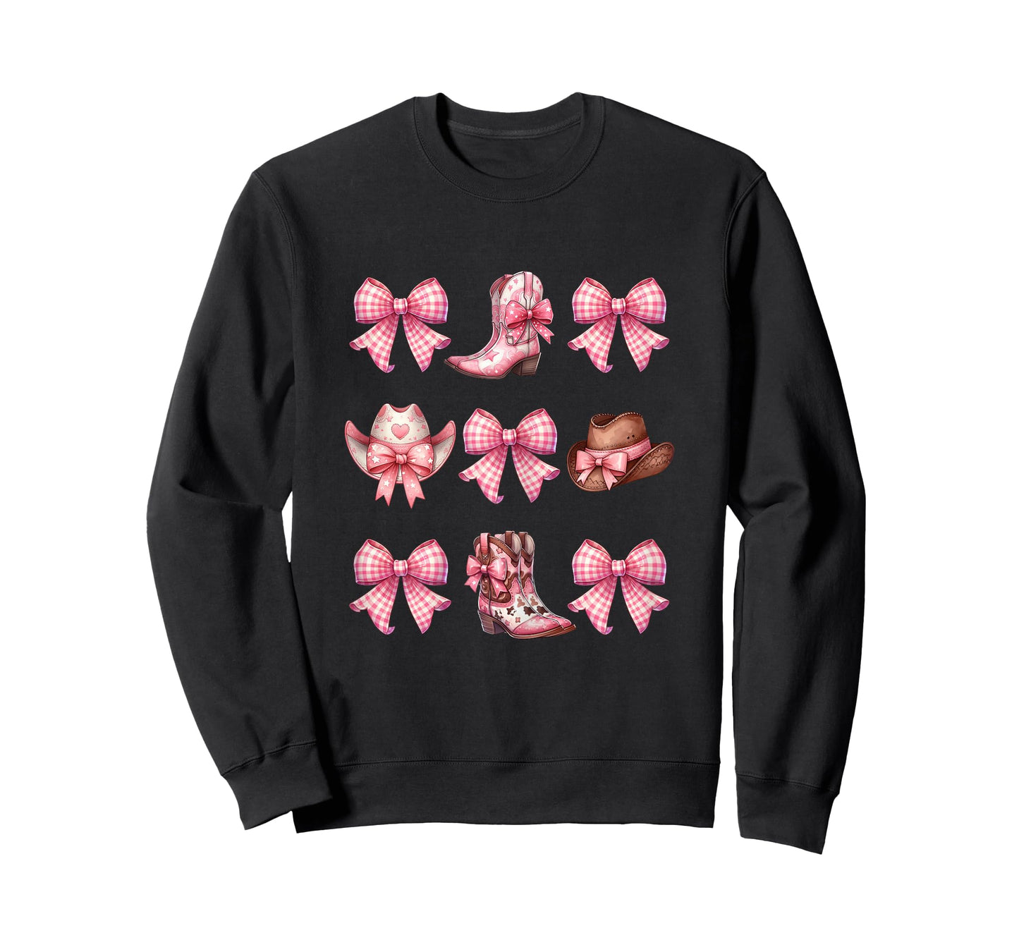 Coquette Pink Bow Cowgirl Boots and Hats T-Shirt