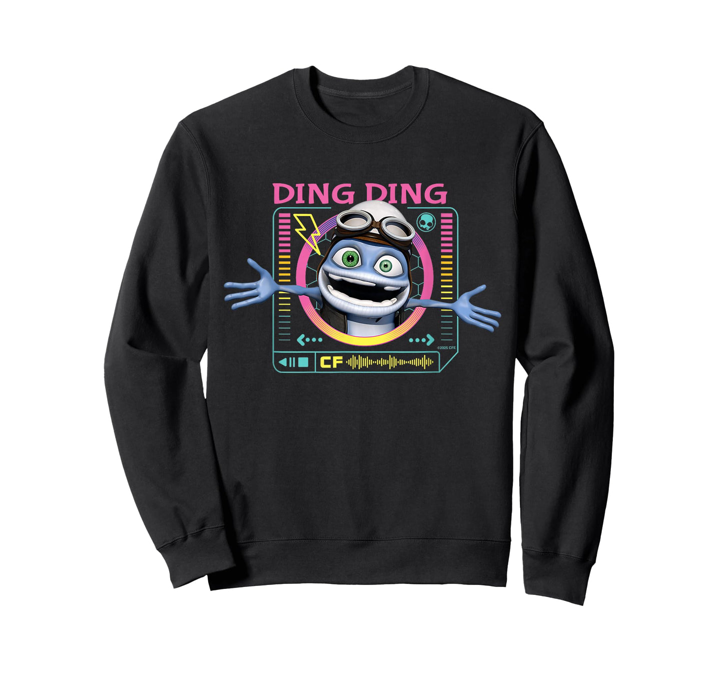 Crazy Frog Retro Music Player for Kids Funny Ding Ding T-Shirt