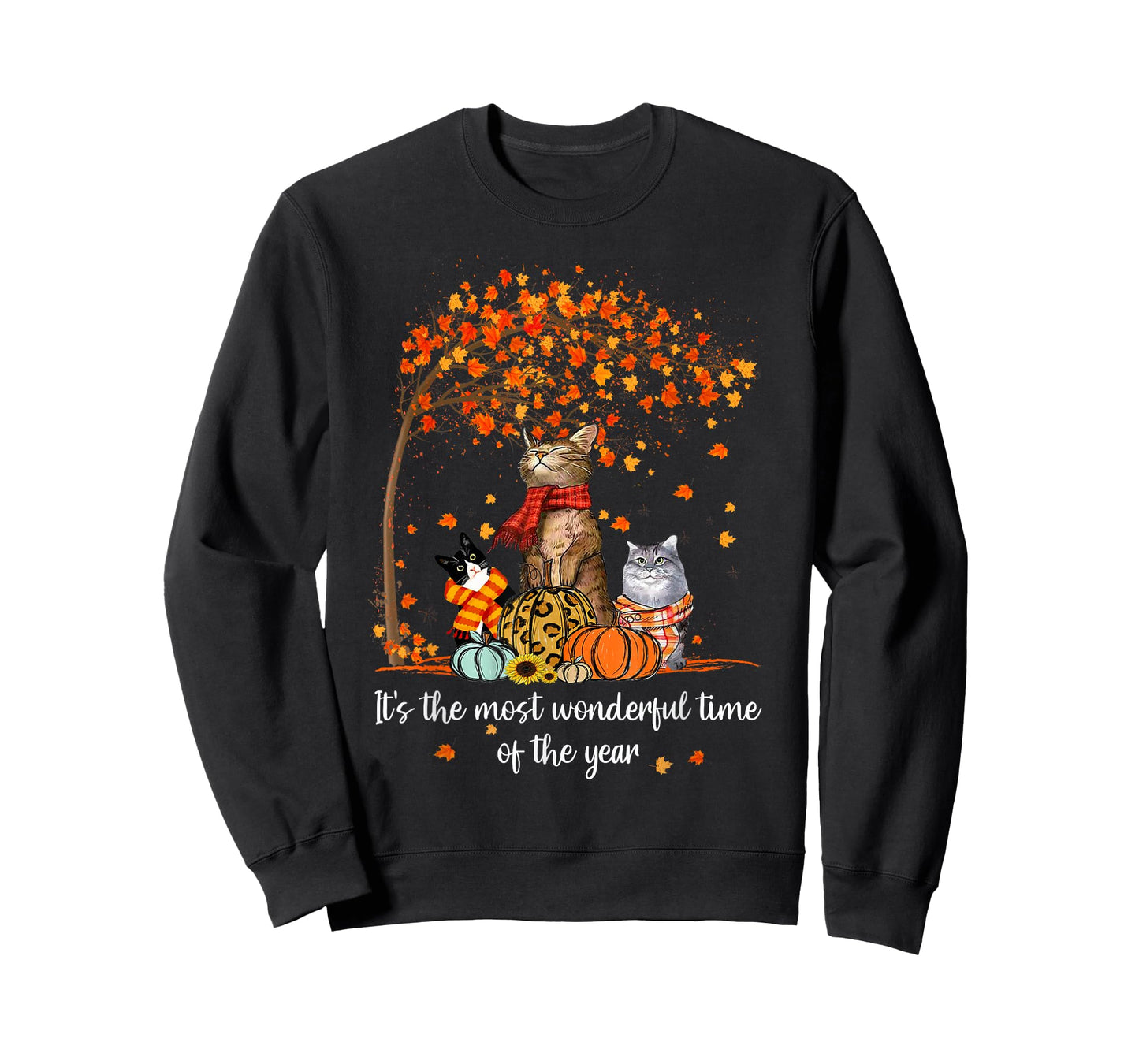 It's The Most Wonderful Time Of The Year Family Cats Autumn T-Shirt