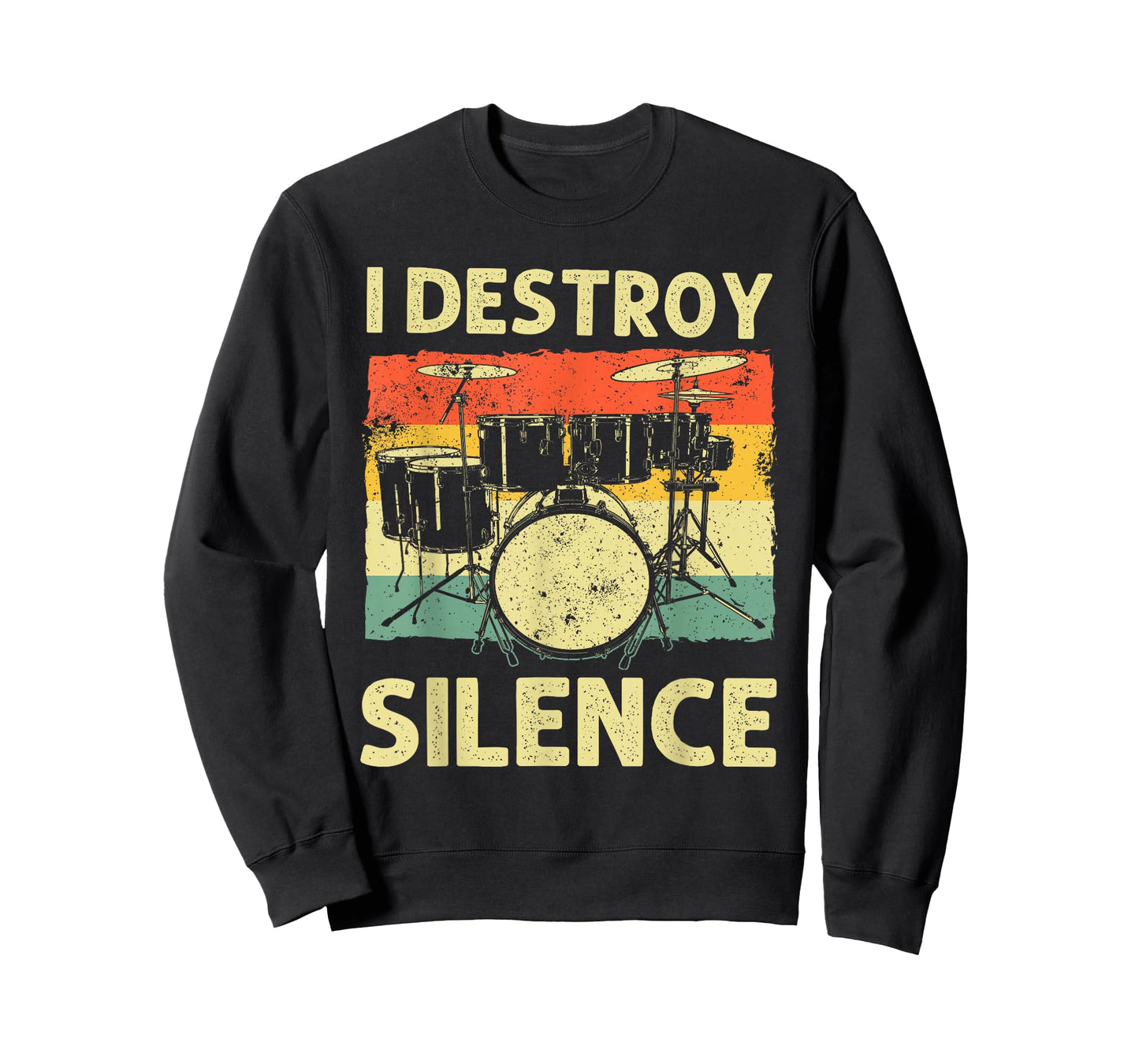 Funny Drumming Art for Men Women Drumline Drum Set Drummer T-Shirt