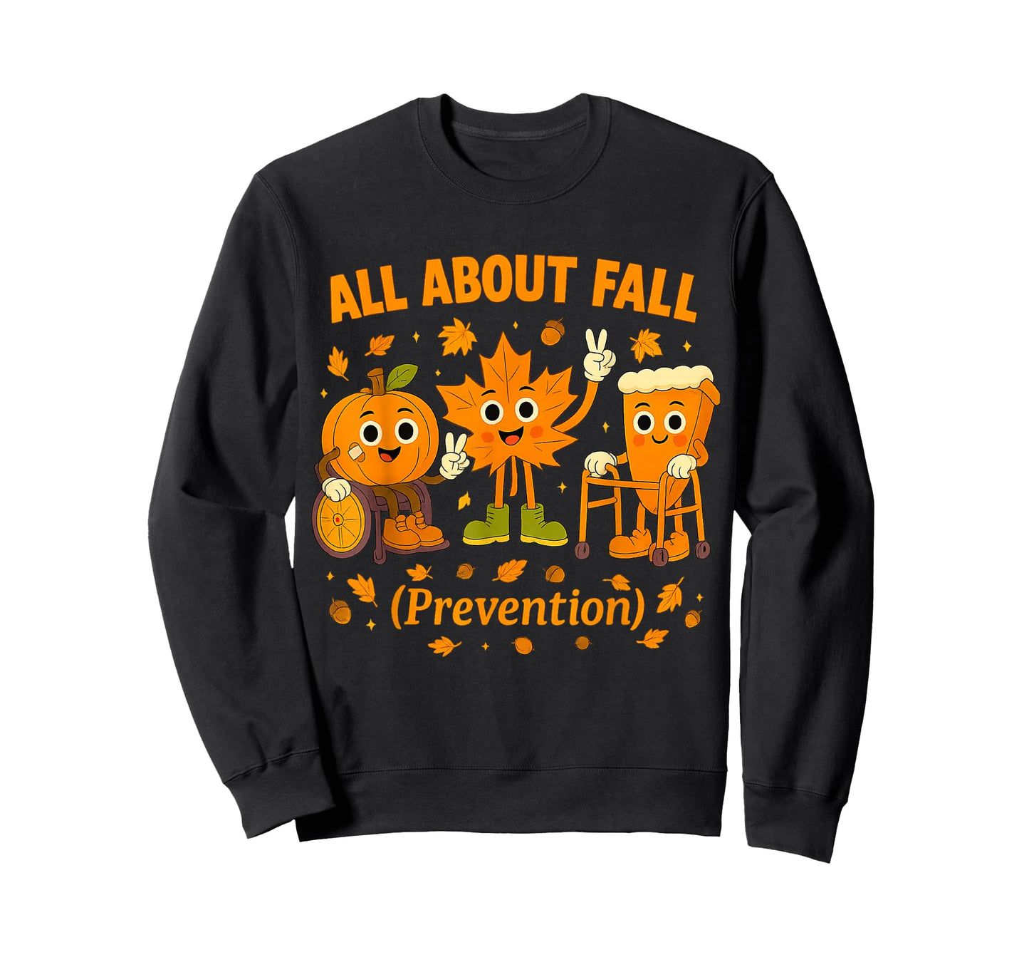 All About Fall Prevention Fun Halloween Design Nurse T-Shirt