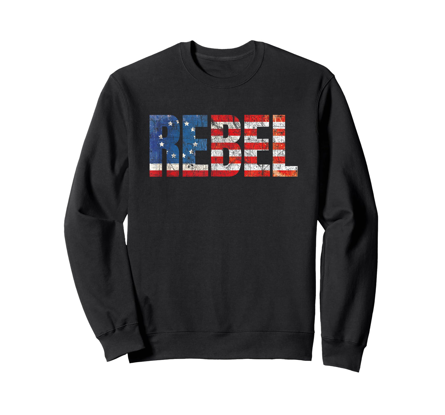 Rebel Betsy Ross American Flag 1776 Vintage Distressed T-Shirt