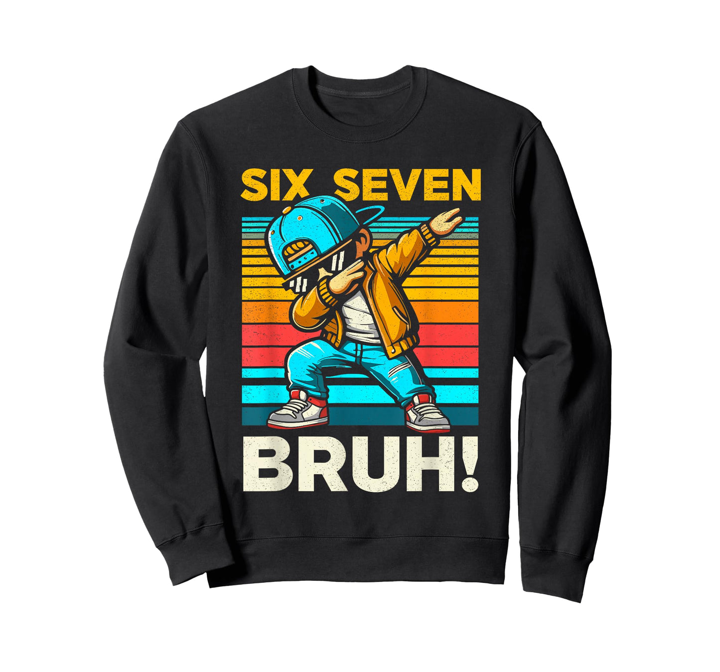 67 Meme 6 7 Numbers Dabbing Six Seven Bruh Funny Boys Kids T-Shirt
