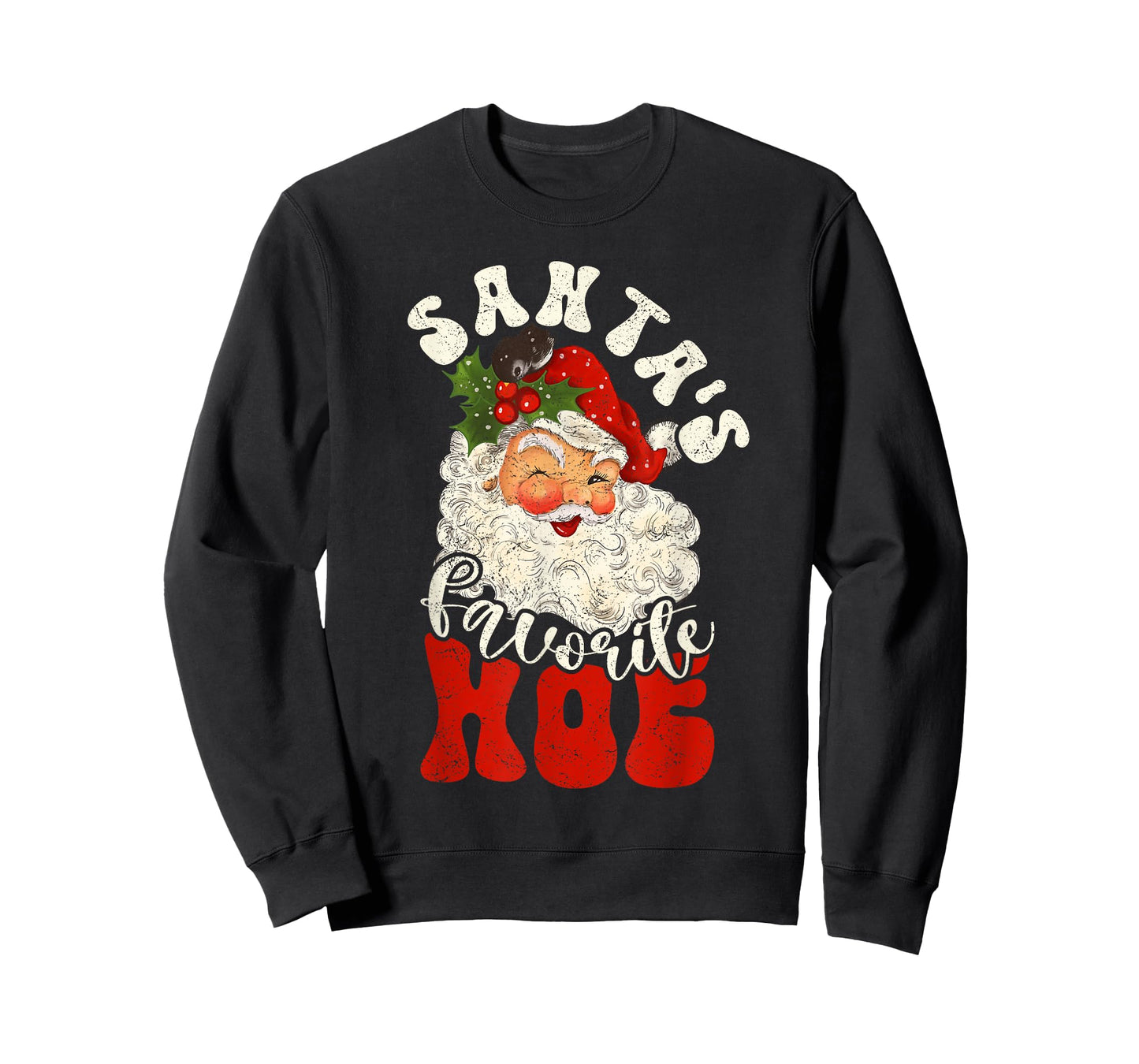 Christmas Santa's Favorite Hoe Naughty Santa Claus T-Shirt