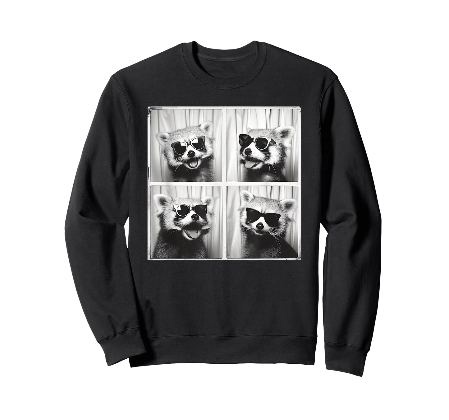 Red Panda With Sunglasses Retro Nature Zoo Animal Photobooth T-Shirt