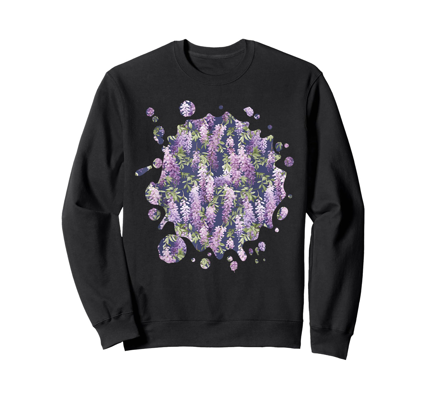 Cute Wisteria Inspired Flower Plant Lover Gardener women T-Shirt