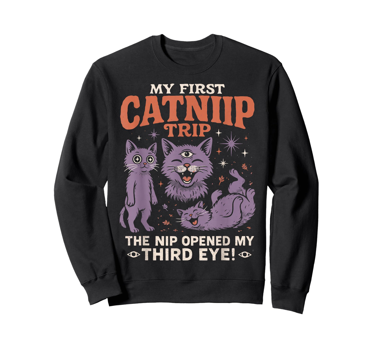 Catnip Trip Cats Nip | Retro Funny Poster Cat Owners T-Shirt