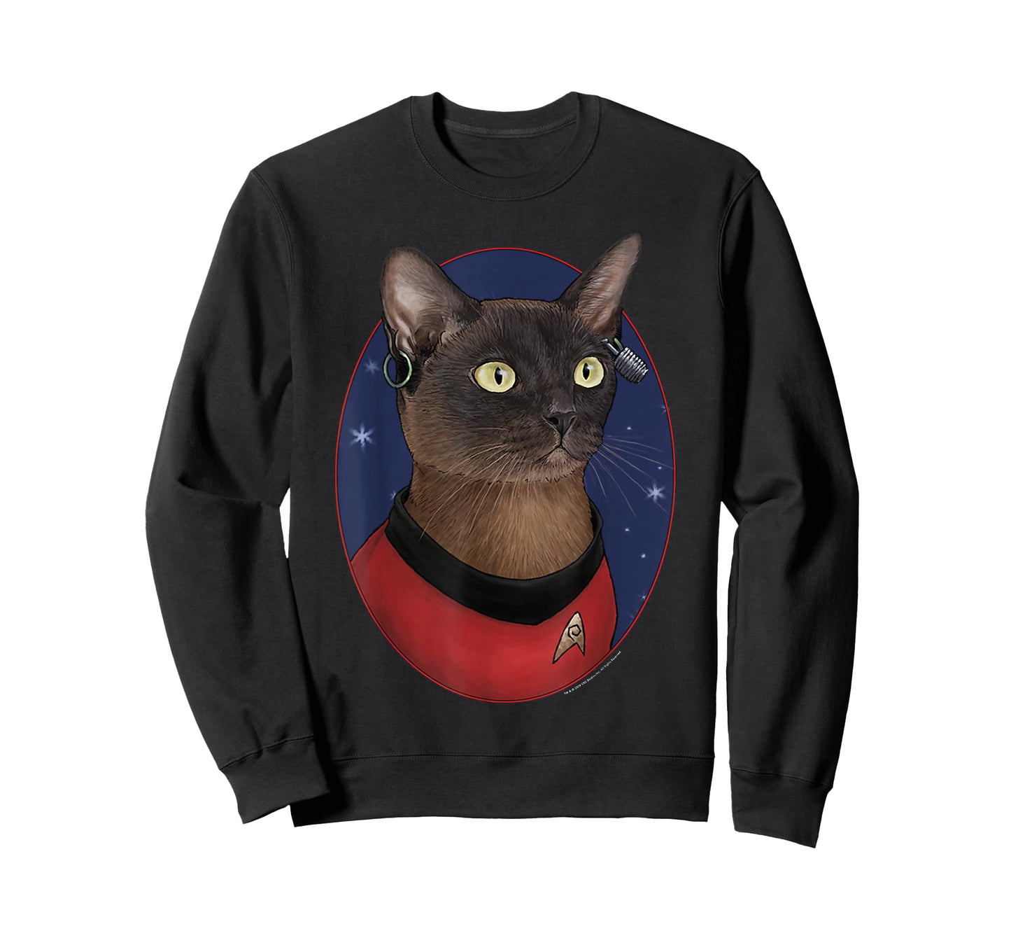 Star Trek: The Original Series Nyota Uhura Cat Portrait T-Shirt