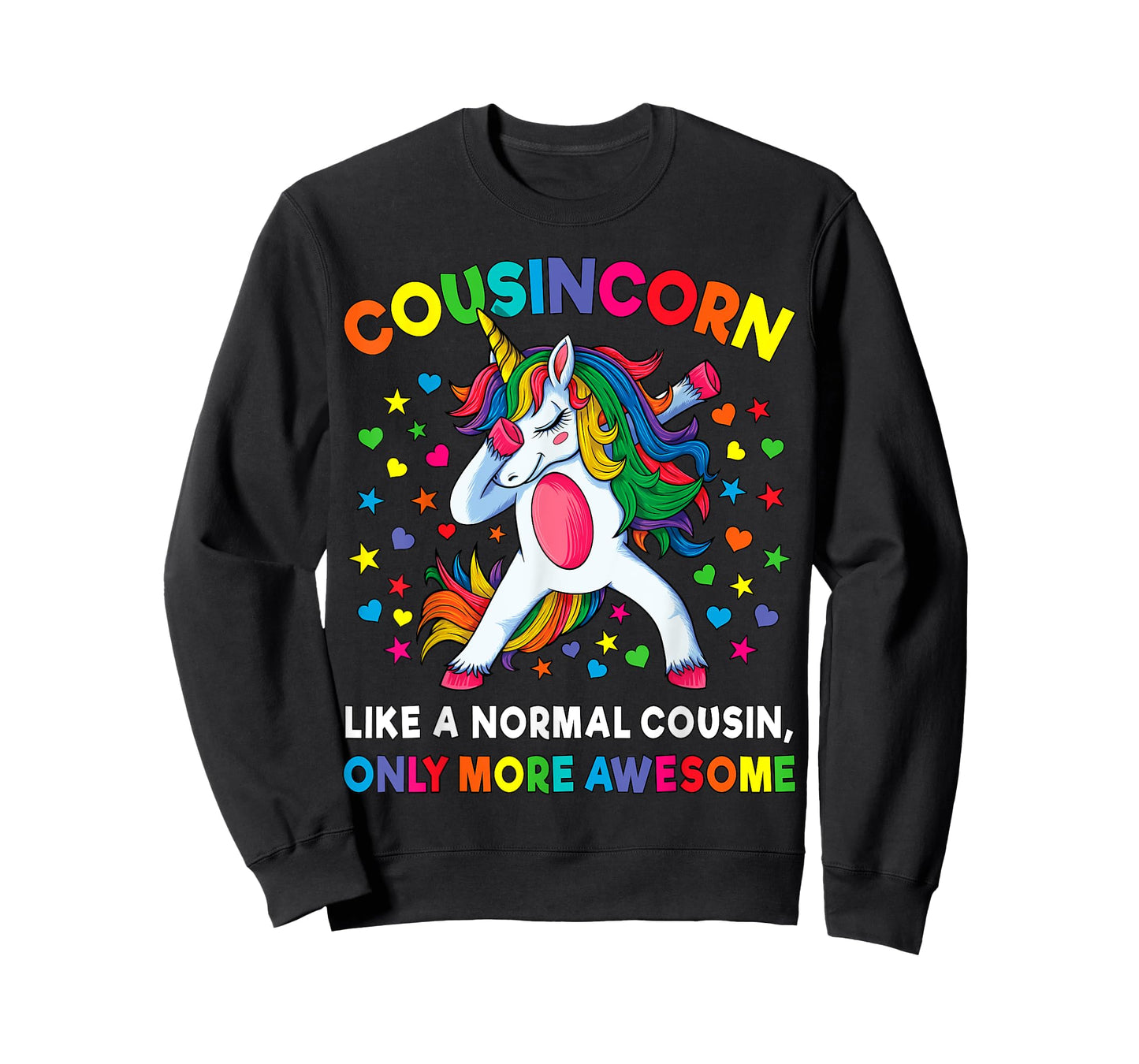 Cousincorn Like A Cousin Only Awesome Dabbing Unicorn T-Shirt
