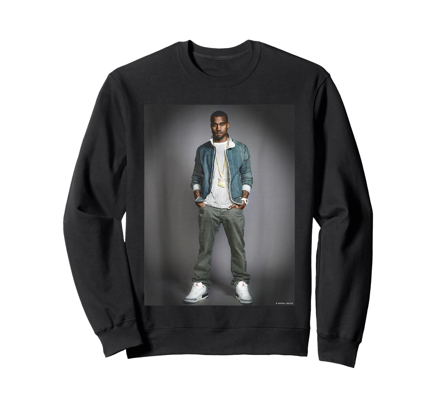 Rap Artist Kanye West by Michael Grecco T-Shirt