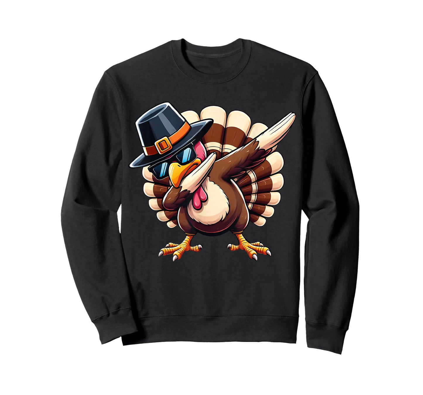 Thanksgiving Day Funny Turkey Dabbing for Men Women Kids T-Shirt