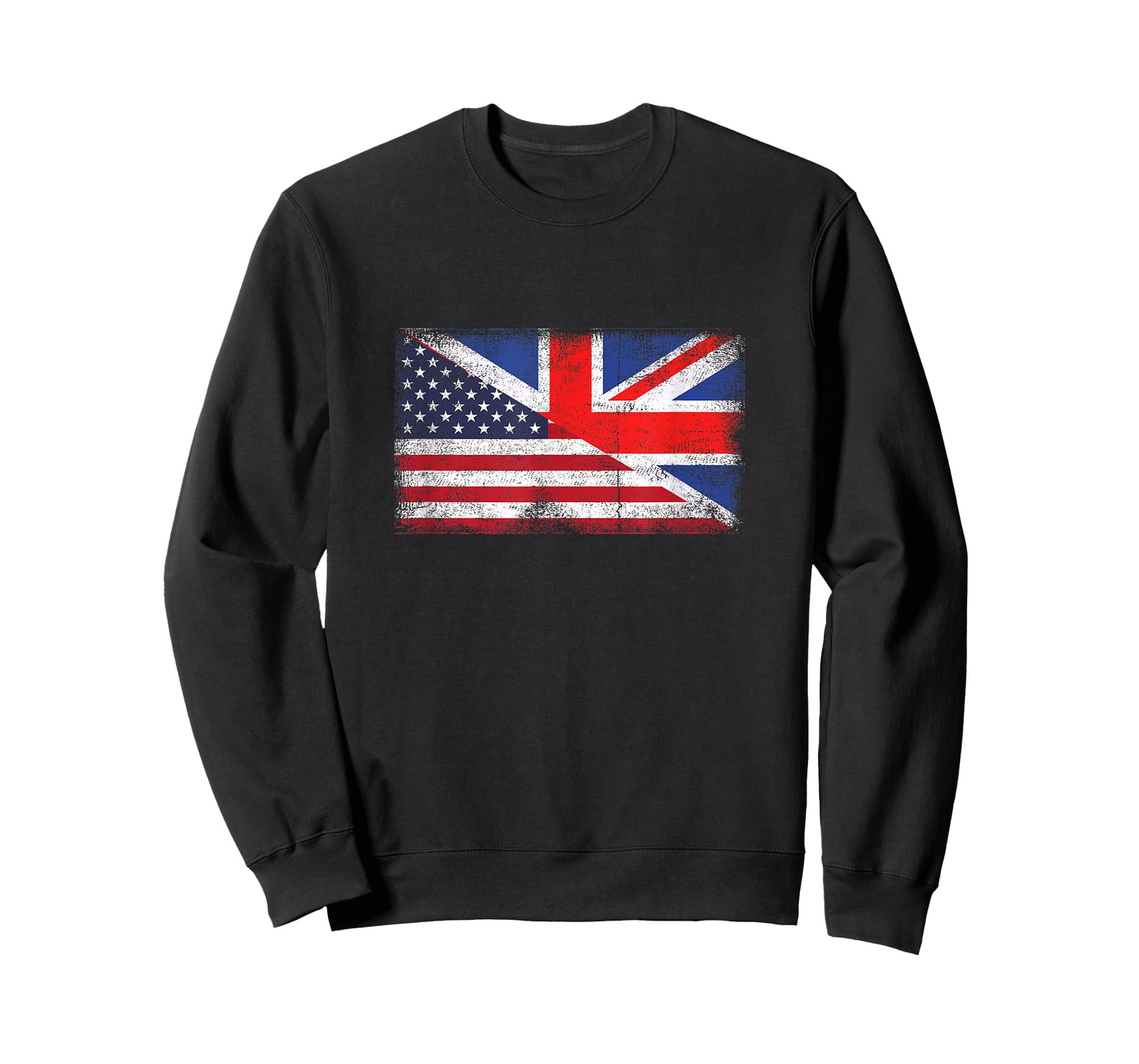 United Kingdom America Flag Half British Half American T-Shirt