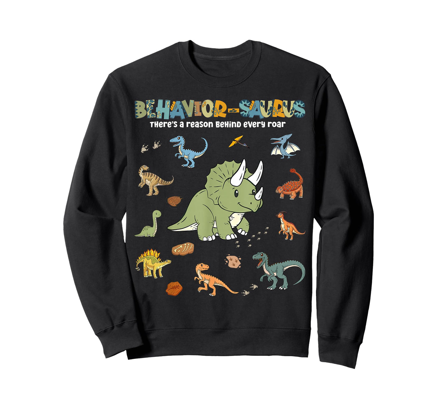Behavior-Saurus Cute Retro Dinosaur ABA RBT Behavior Analyst T-Shirt