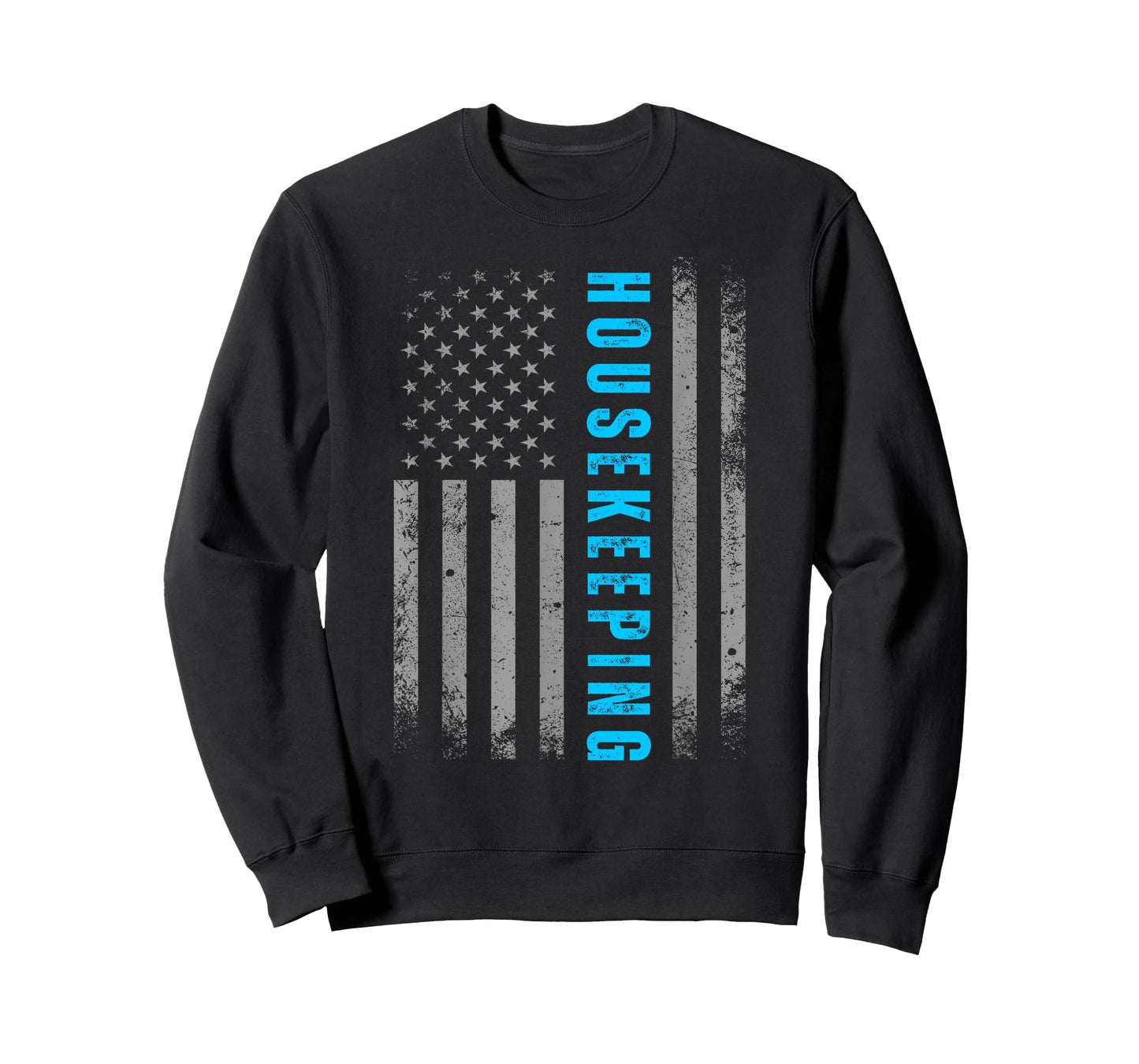 Retro Housekeeping American USA Flag Cleaning Service Maid T-Shirt
