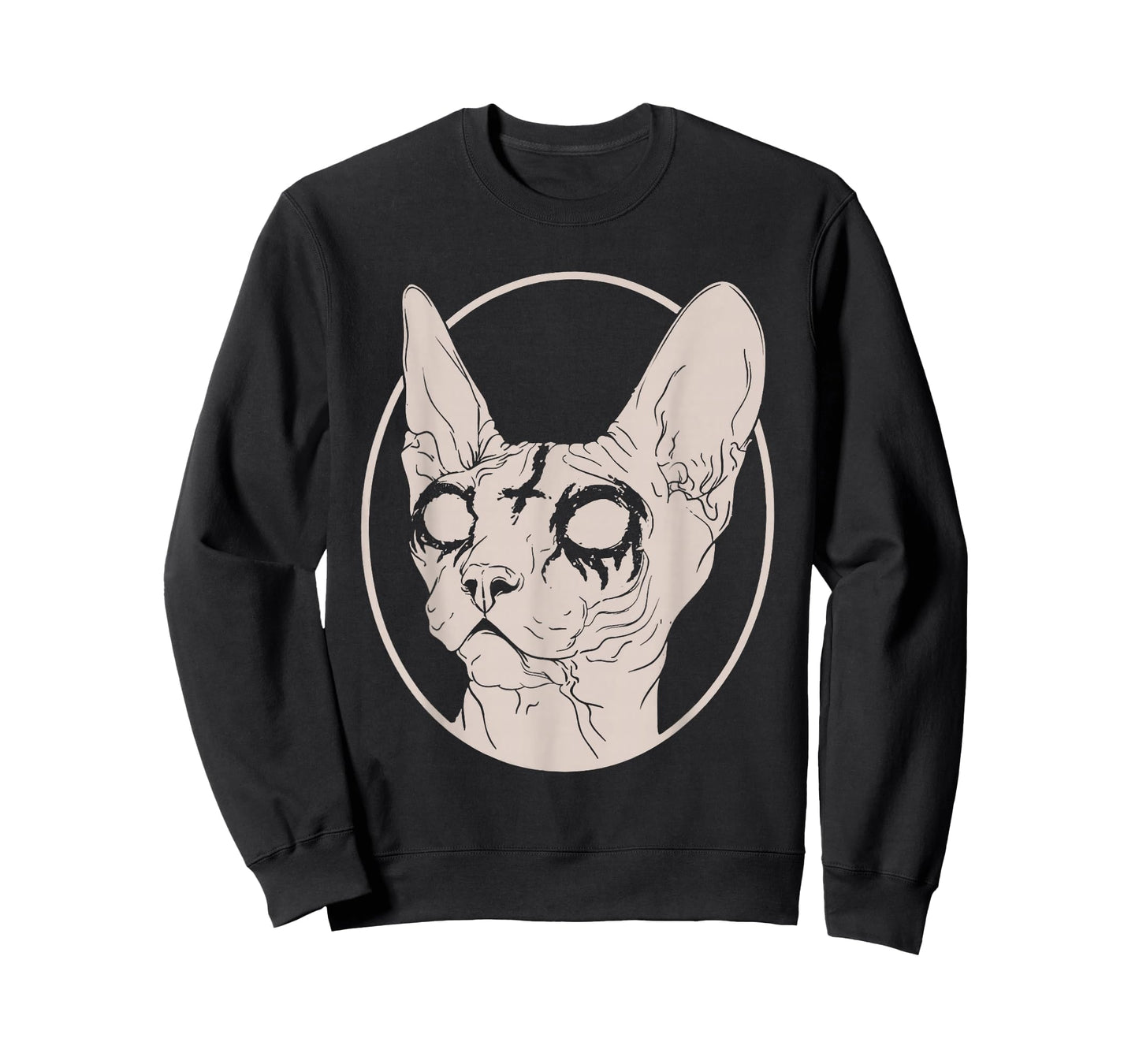 Death Metal Sphynx Cat, Satanic Clothing for Men Women T-Shirt